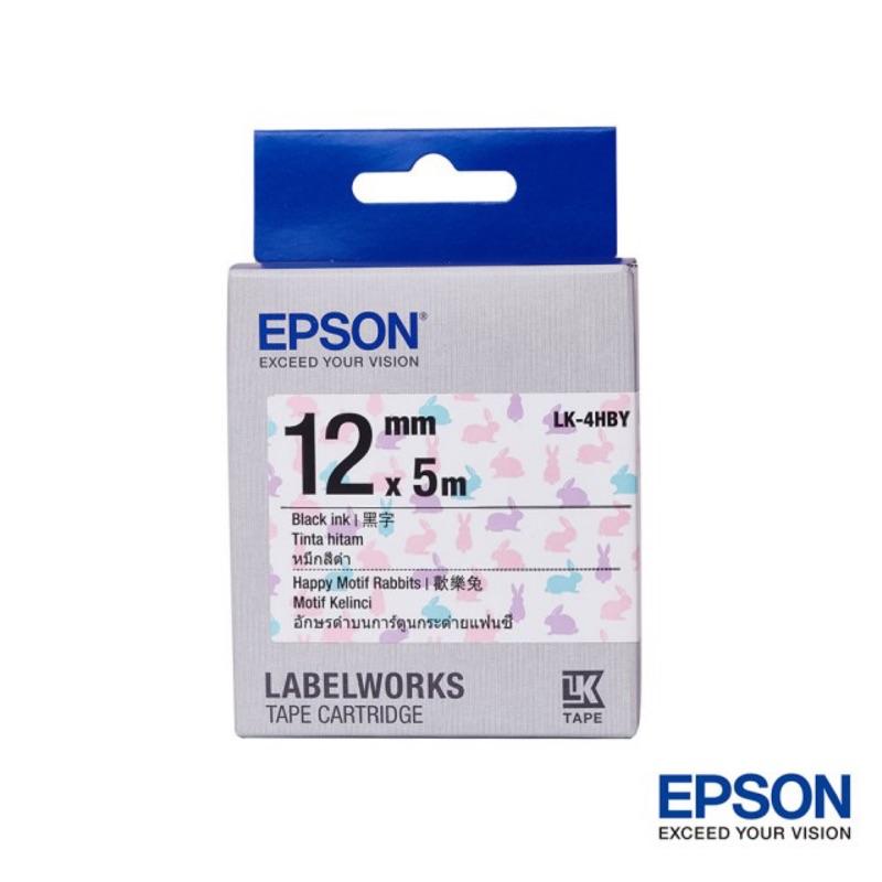 EPSON LK-4HBY C53S654468 歡樂兔標籤帶(12mm)請先詢問庫存