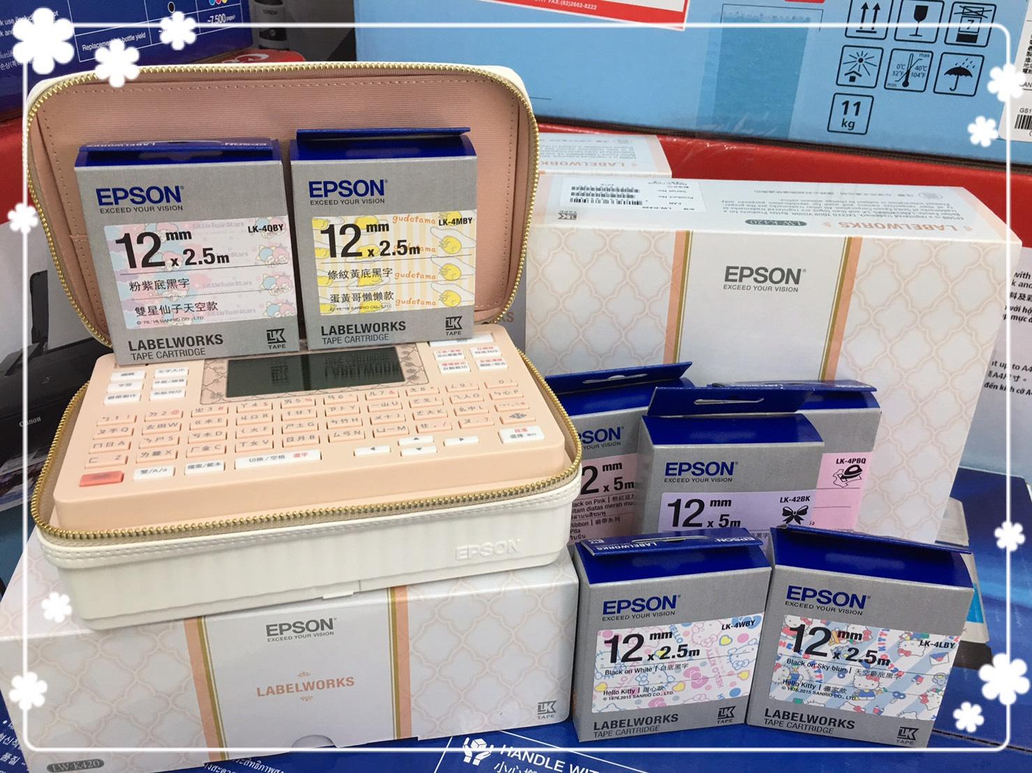 客訂 EPSON LW-K420 美妝標籤機+標籤帶