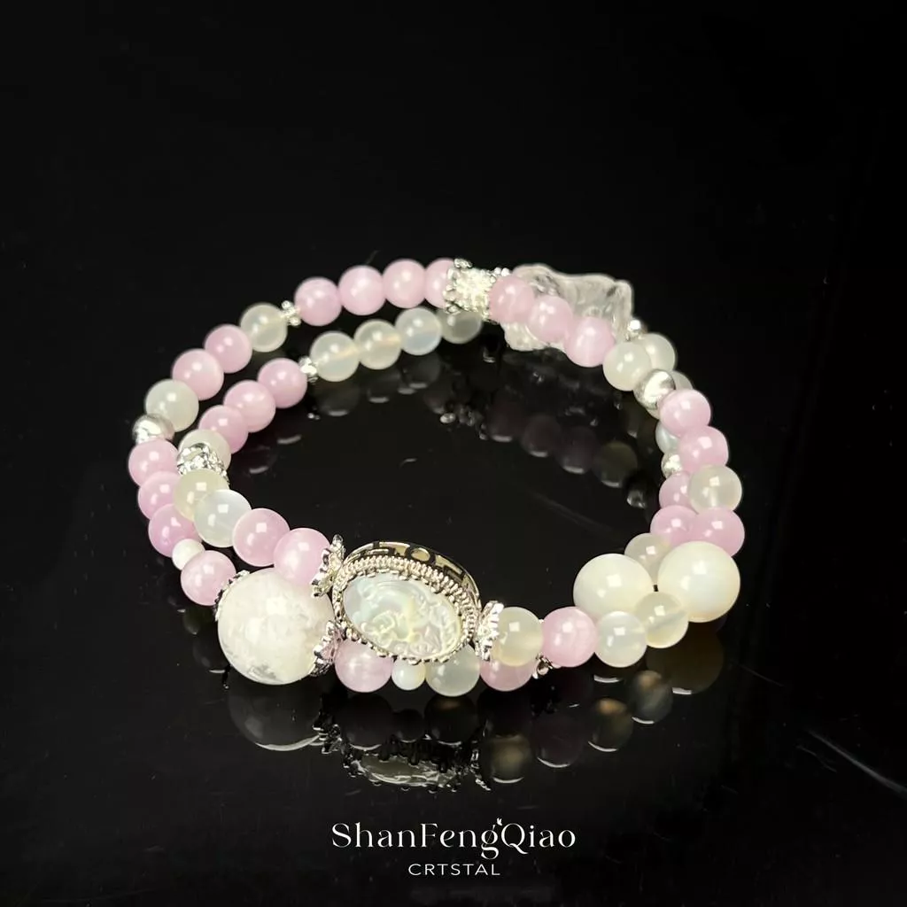 【山風喬】6|13mm+ 招貴人,穩定情緒/助眠,女性調理 【九紫離火/火系】小鳥伊人·水晶手串 水晶手鏈 滿串手鍊