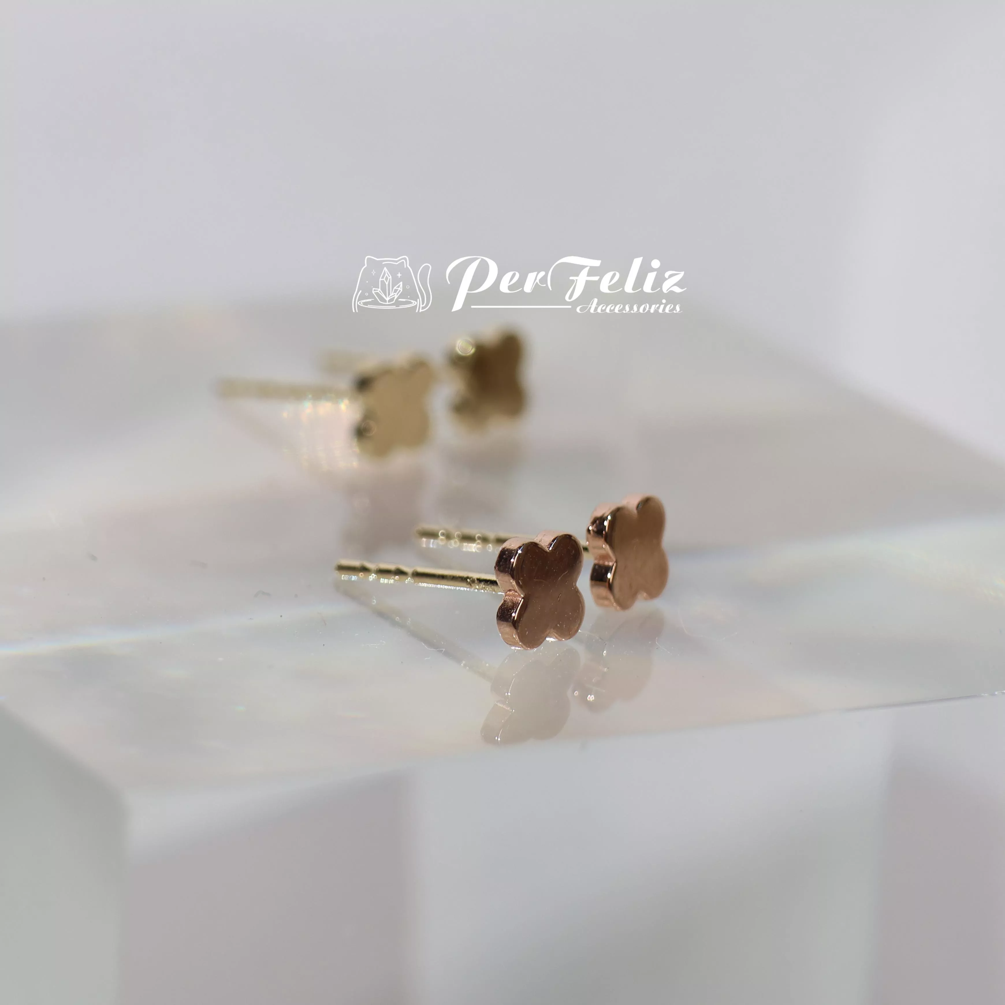 四葉幸運草耳飾