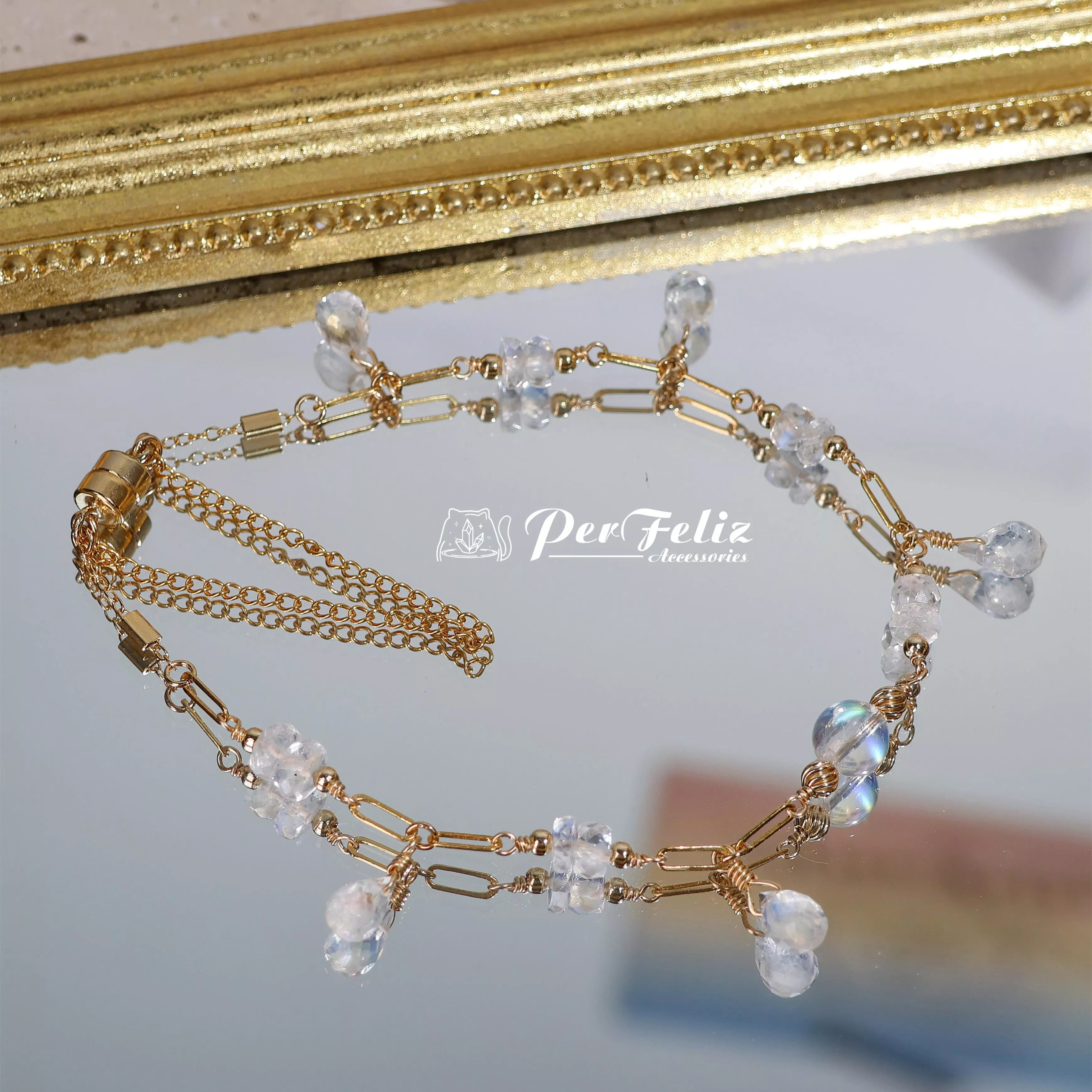 高品月光水滴手鍊