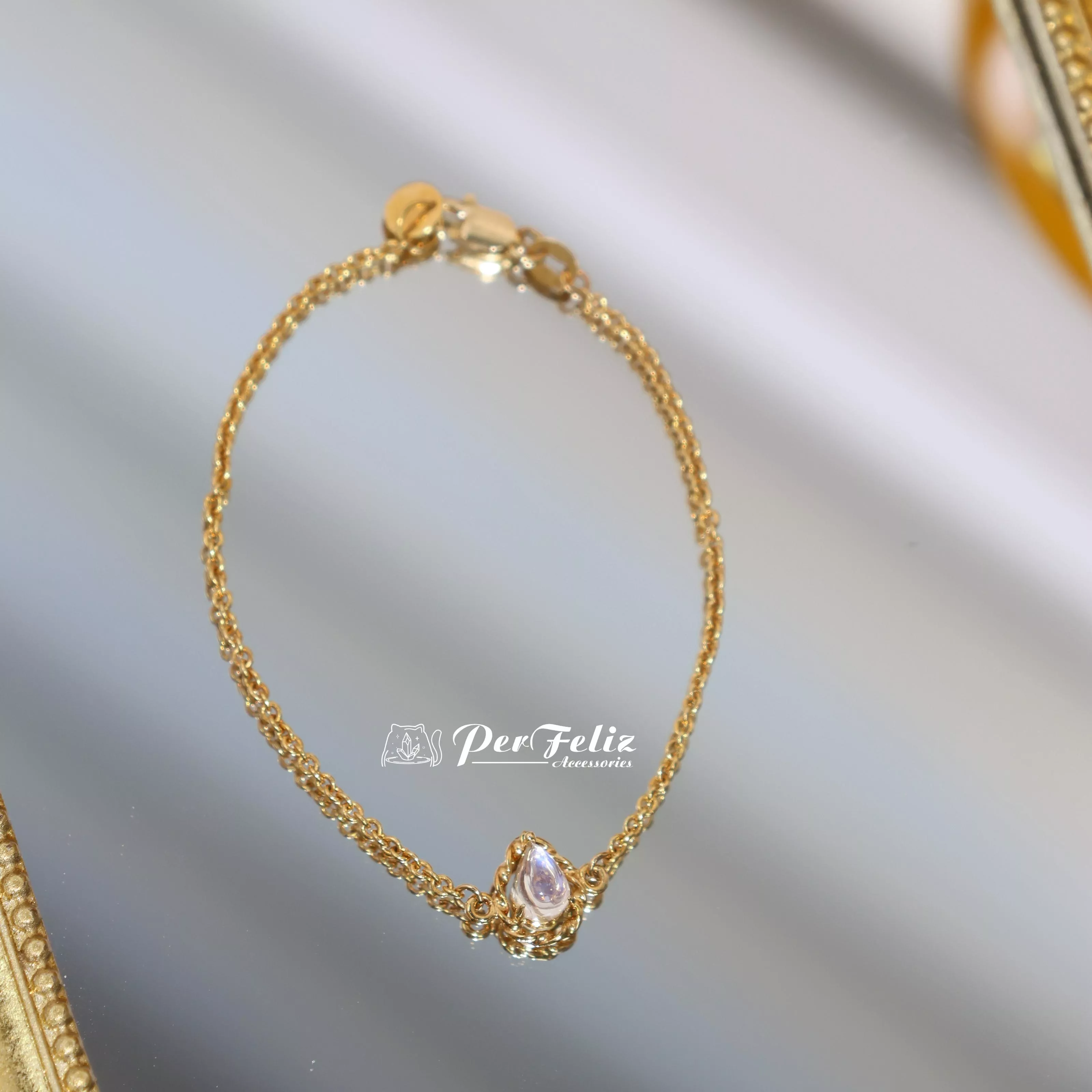 14K金 月光寶石手鍊