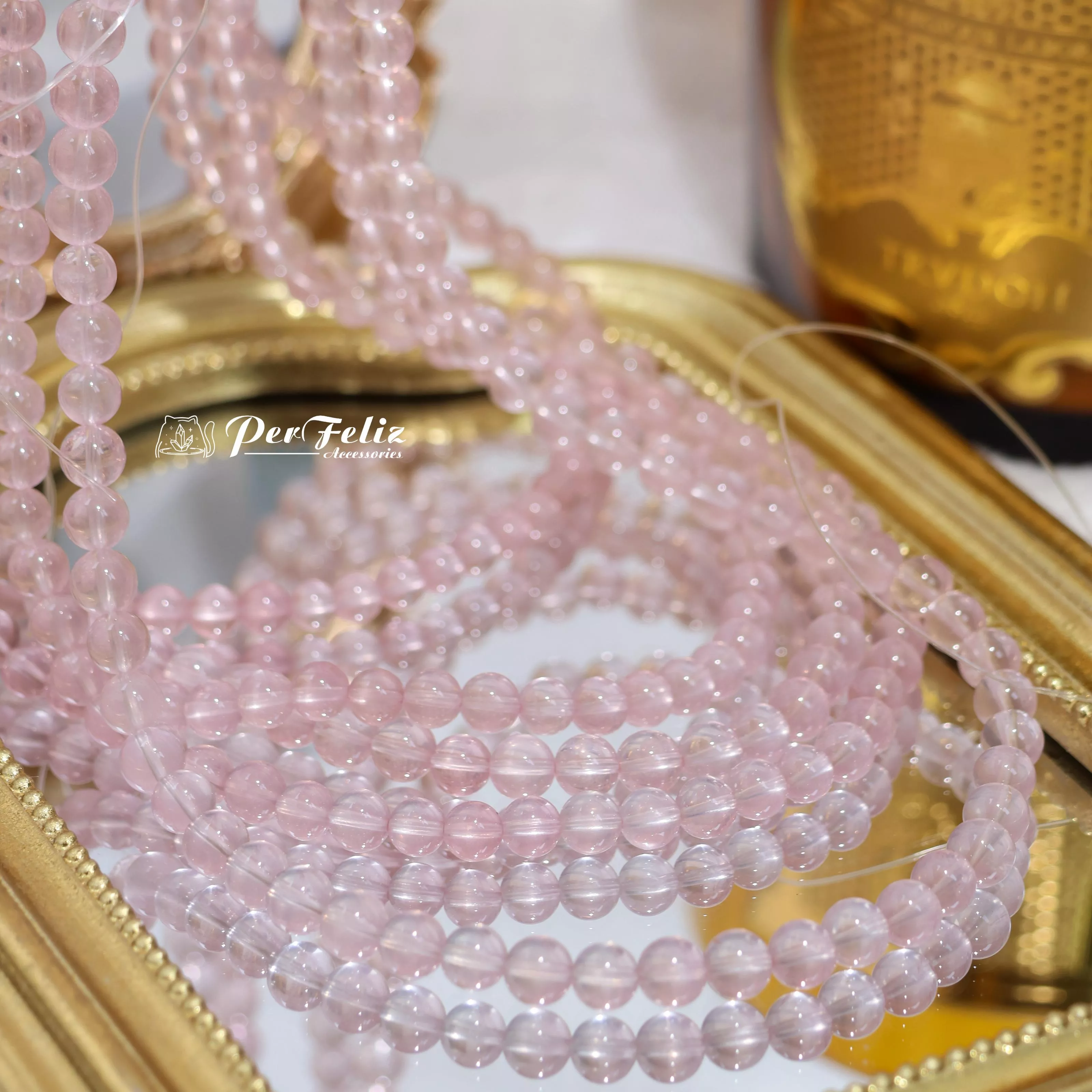 六芒星粉晶三圈