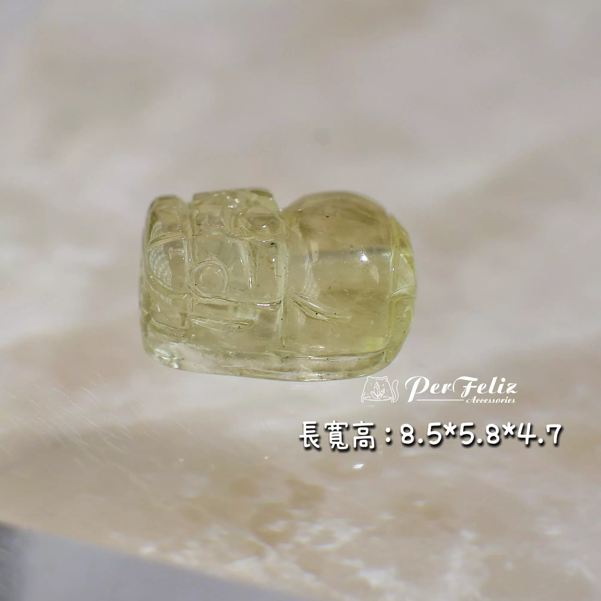 黃碧璽貔貅-1