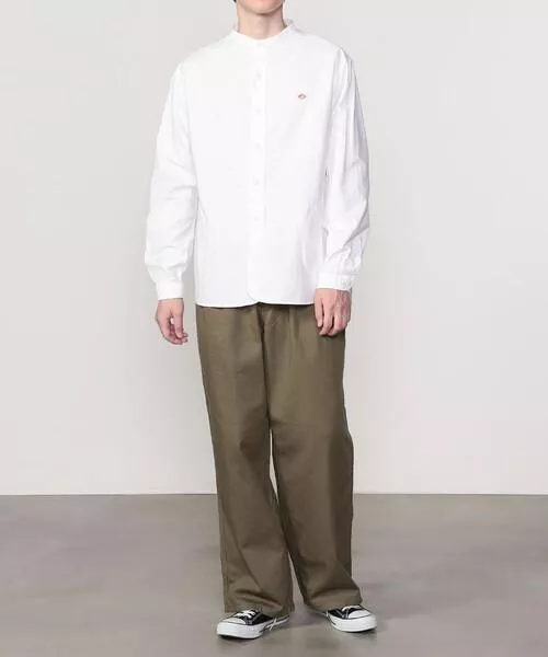 【預購】DANTON 牛津 立領襯衫 SOLID MEN