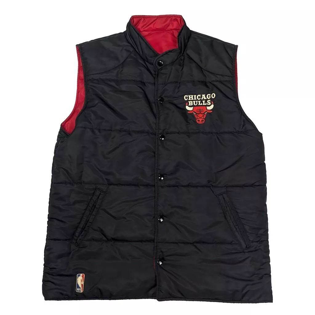 Vintage 90's NBA 芝加哥公牛隊雙面穿羽絨背心