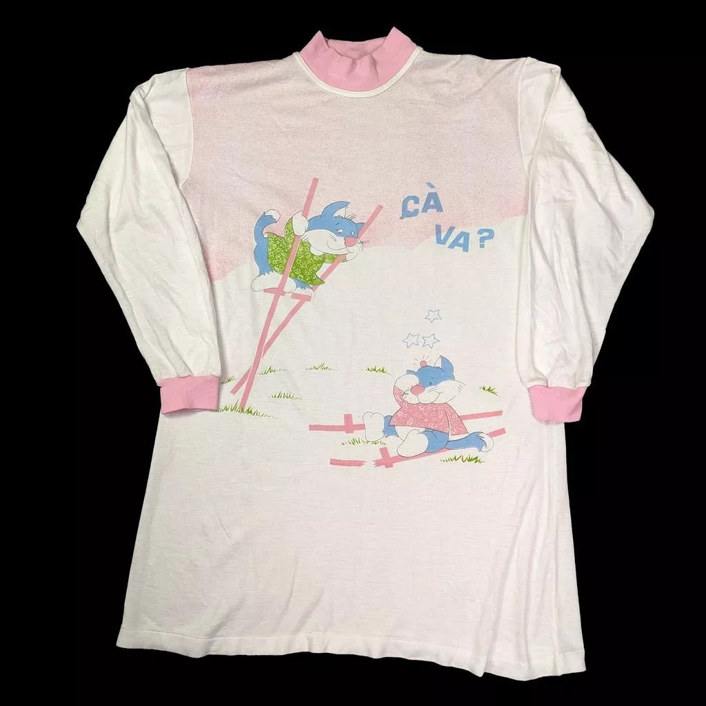 80's Vintage T-Shirt Dress 西班牙長袖T恤洋裝
