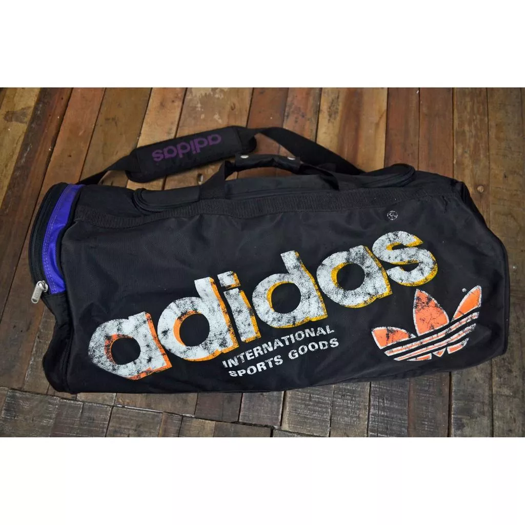 Vintage 愛迪達 80年代  ADIDAS 大尺寸 波士頓包 旅行 運動包