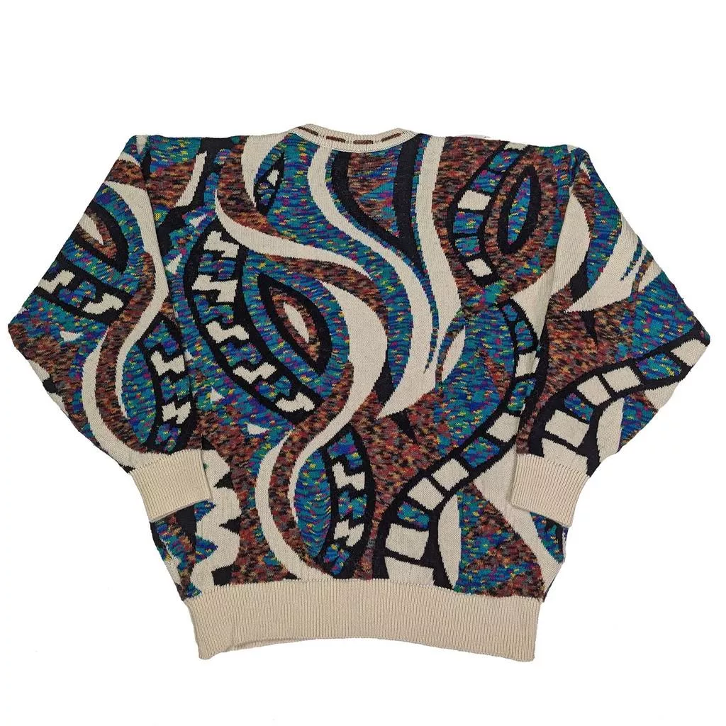 Vintage 日本製 馬賽克壁畫毛衣