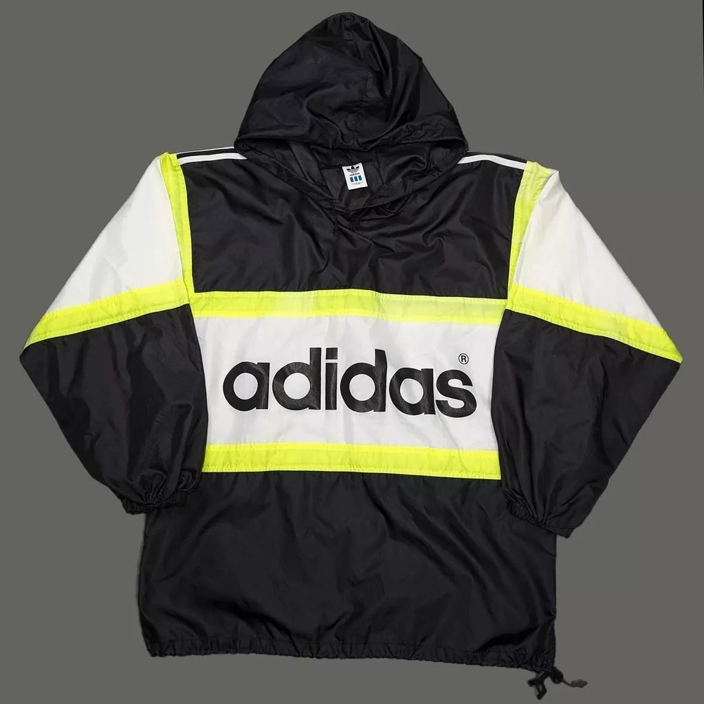 90's Adidas 日本製尼龍風衣罩衫