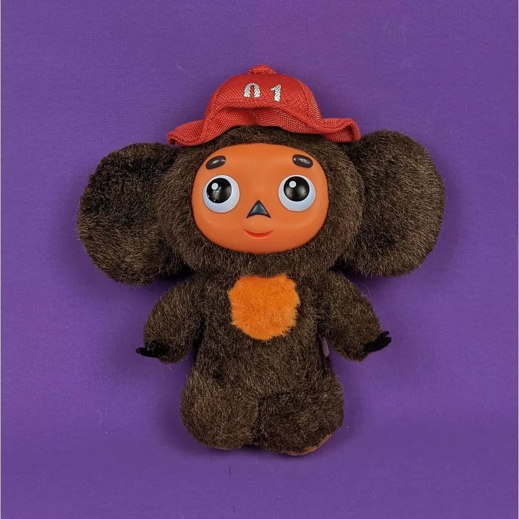 俄羅斯版 紅帽大耳查布 膠臉布偶