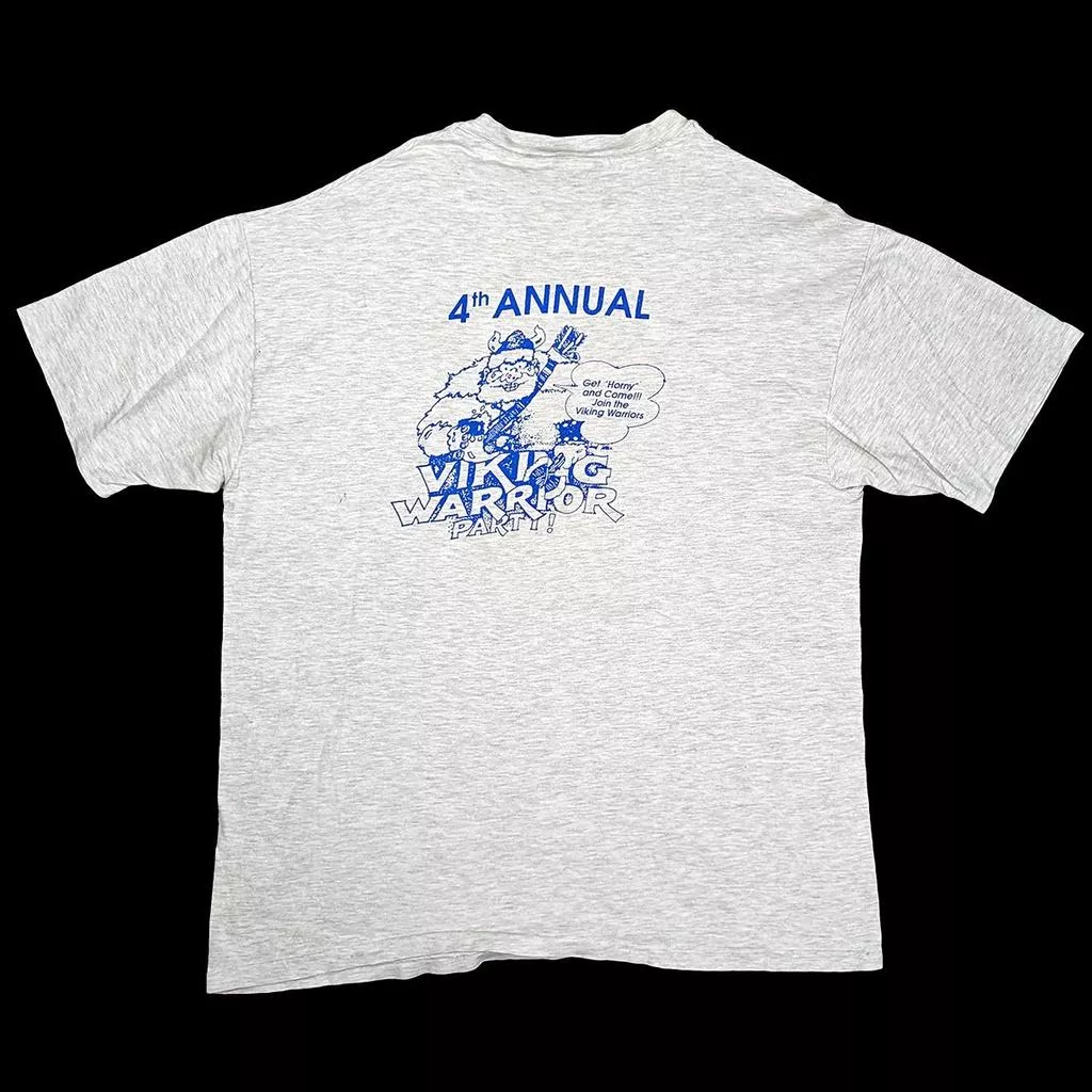 Vintage 4th Annual Viking Warrior Party 短袖T恤