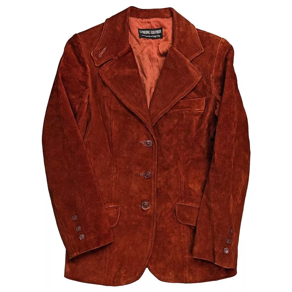 Vintage 麂皮西裝外套