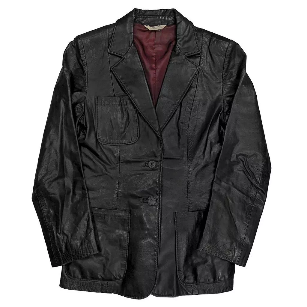 Vintage 70's 加拿大 Neto 女生合身古著皮外套