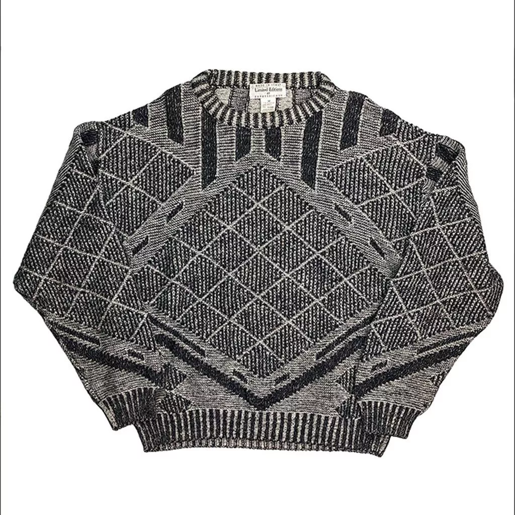 Vintage 義大利製 幾何圖形針織毛衣