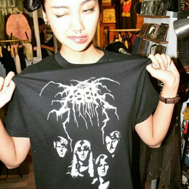 Abba 樂團T恤Darkthrone翻玩 黑金屬 龐克