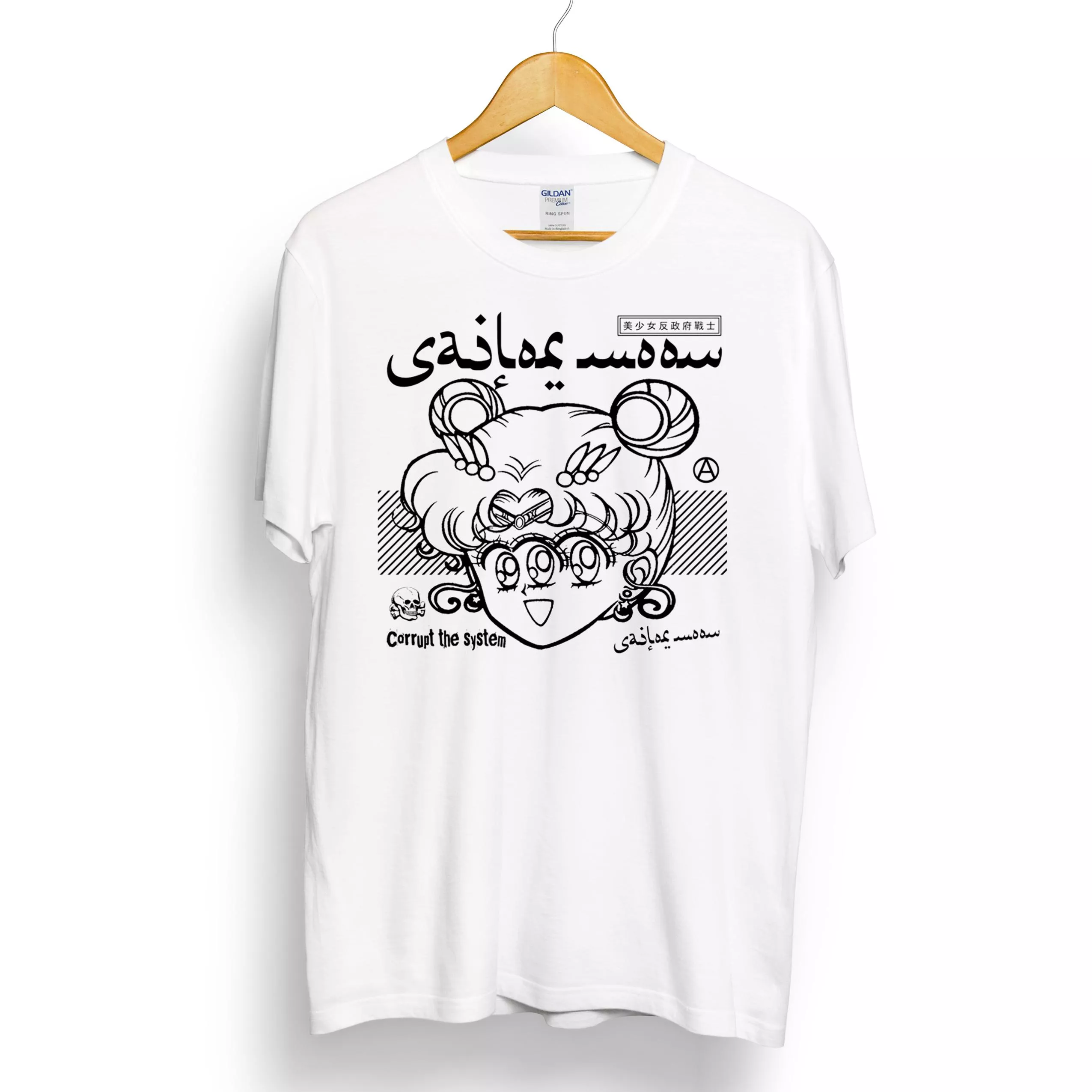 三眼美少女戰士 Fuck Government   龐克  短袖t恤