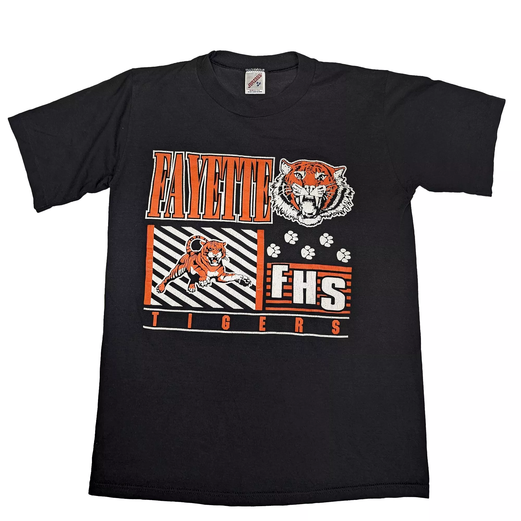 90's 美製 Vintage Fayette High School Tigers 短袖T恤