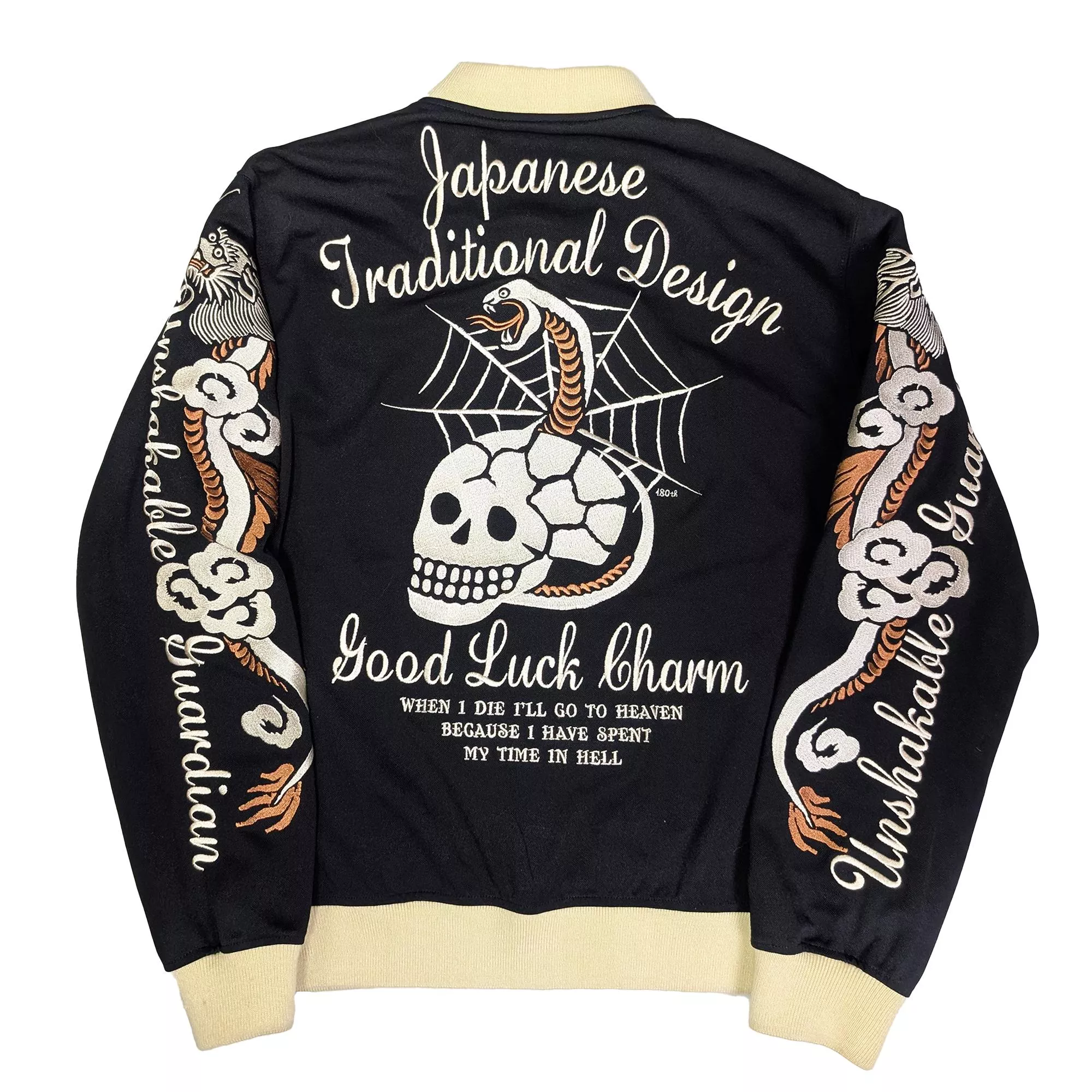 00's 爆烈爛漫娘 橫須賀刺繡外套 sukajan