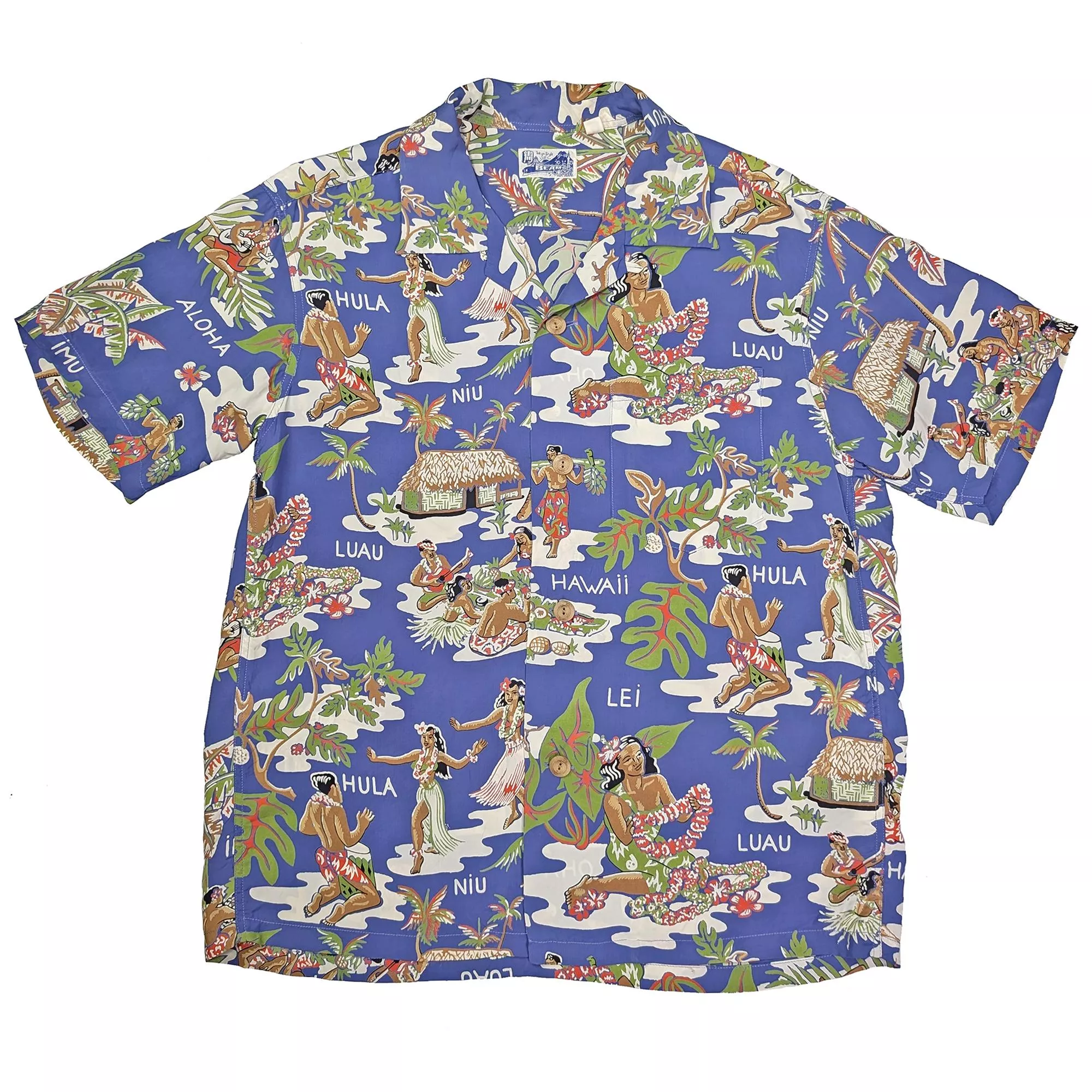 二手 SUN SURF × BEAMS 夏威夷衫/短褲 套裝 Rayon