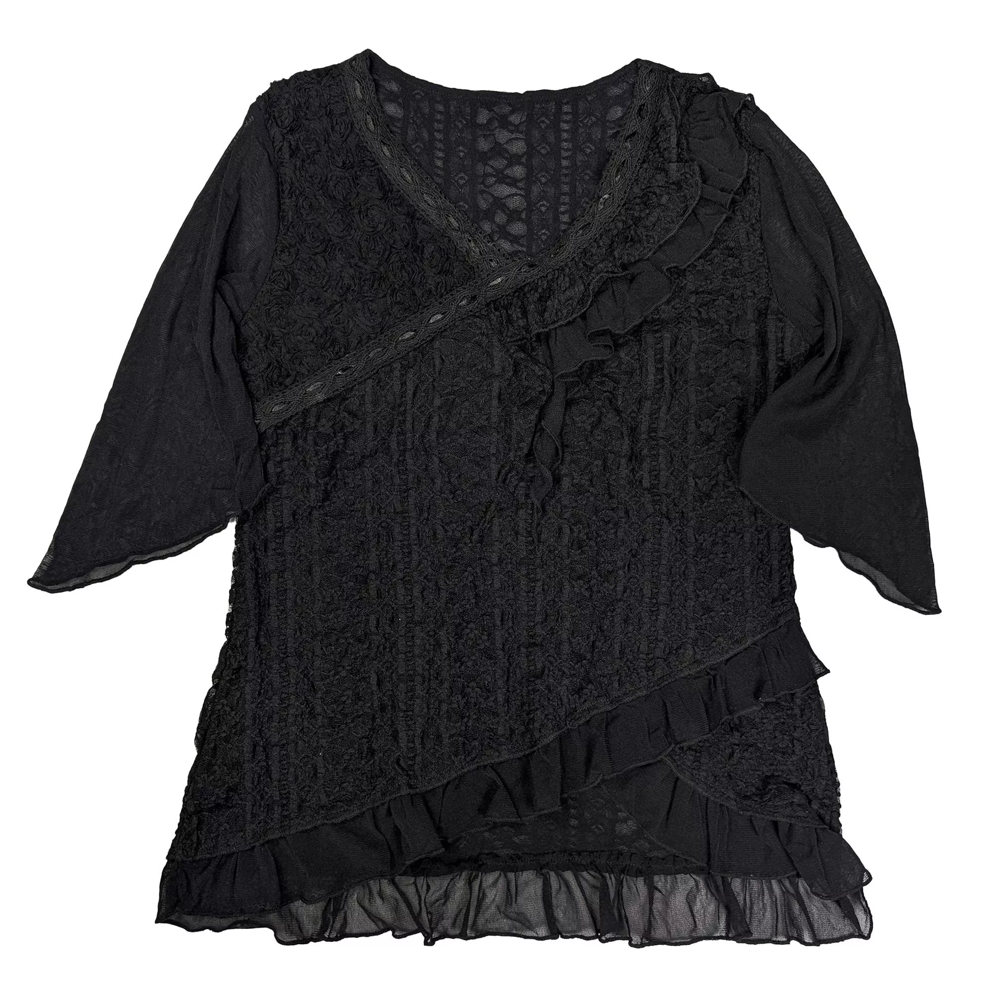 00's Gothic Sheer Lace Top 哥德蕾絲透紗上衣