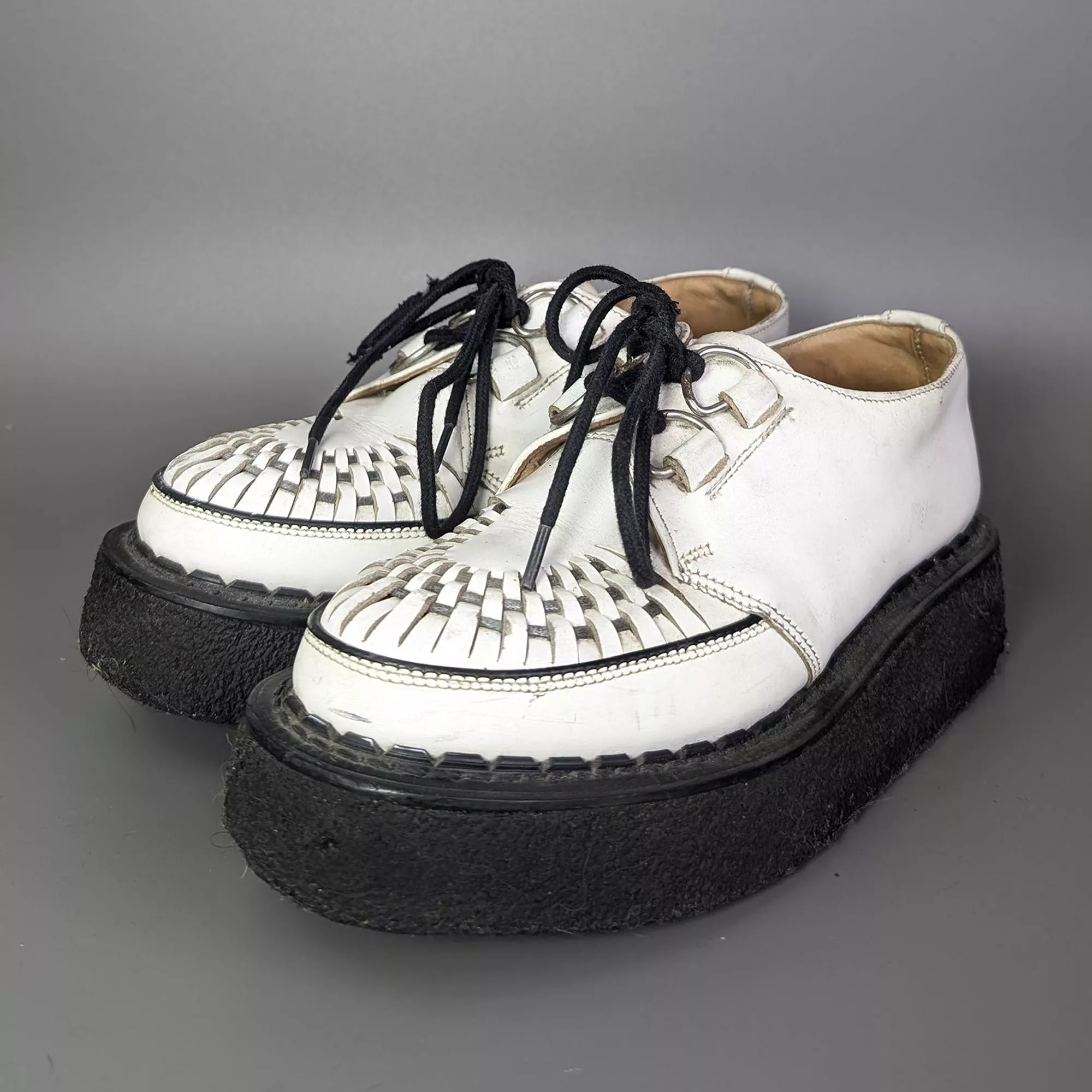 George Cox Creepers 白色厚底鞋