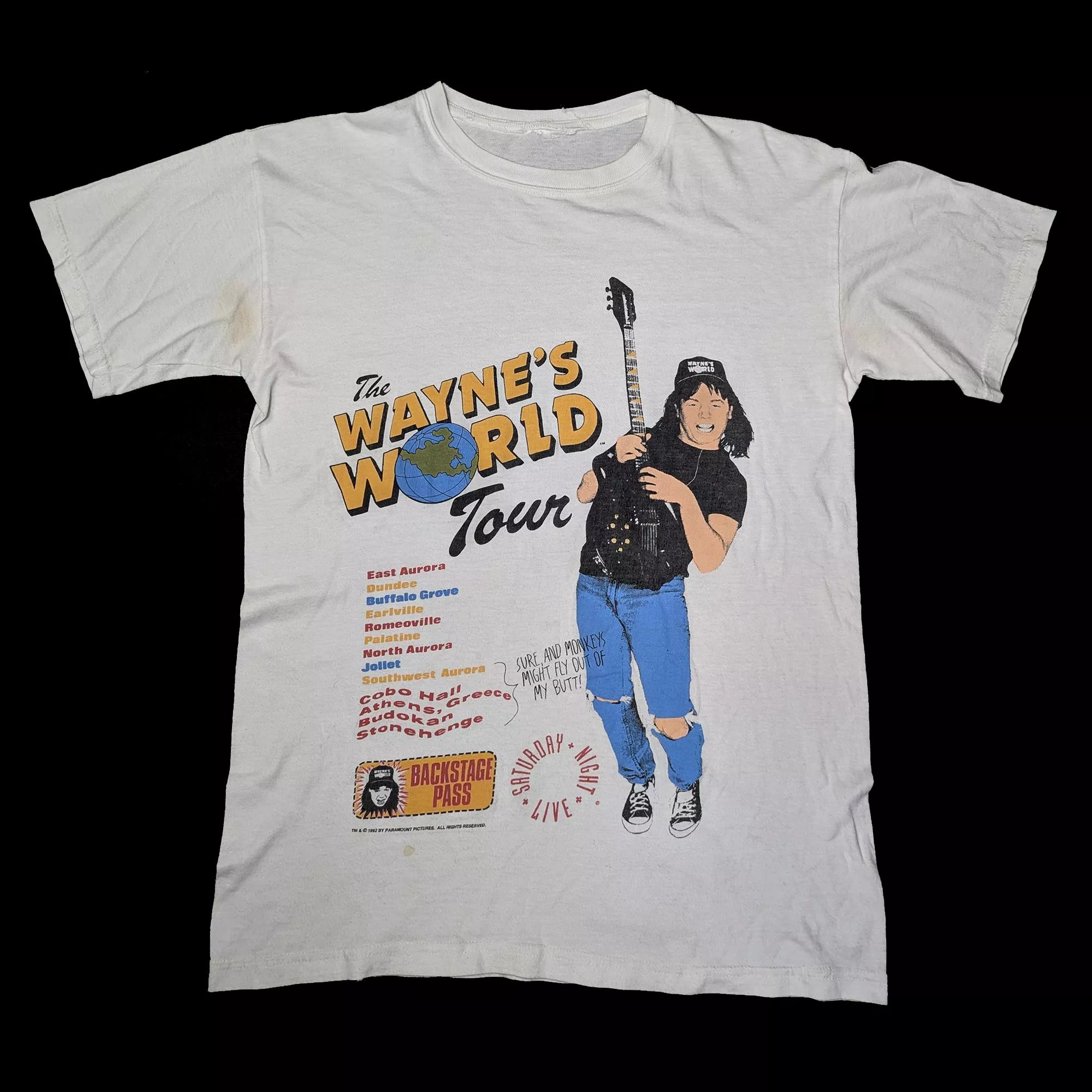 Vintage Wayne’s World “Tour” Tee 反斗智多星電影T恤