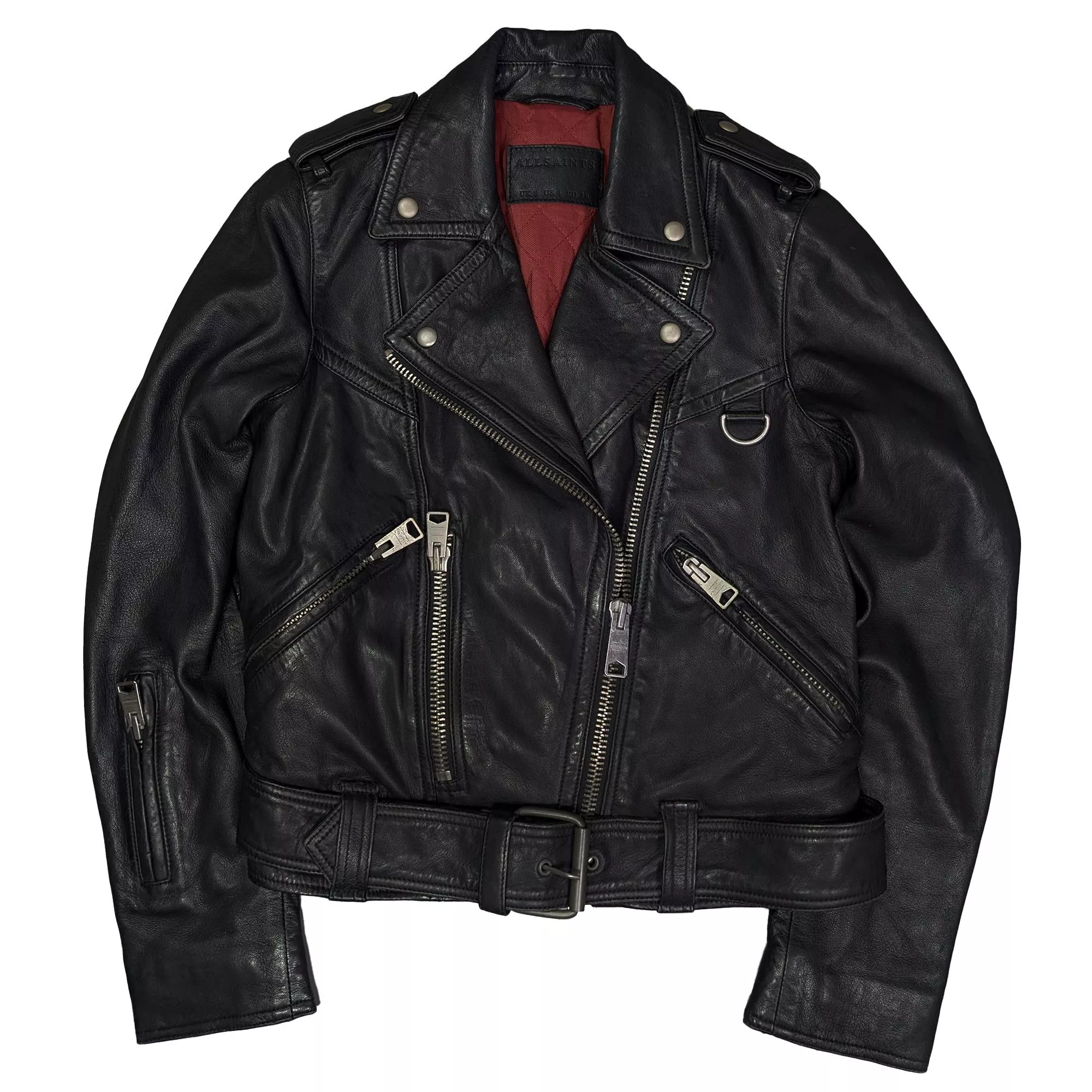 二手 AllSaints 女版真皮騎士外套