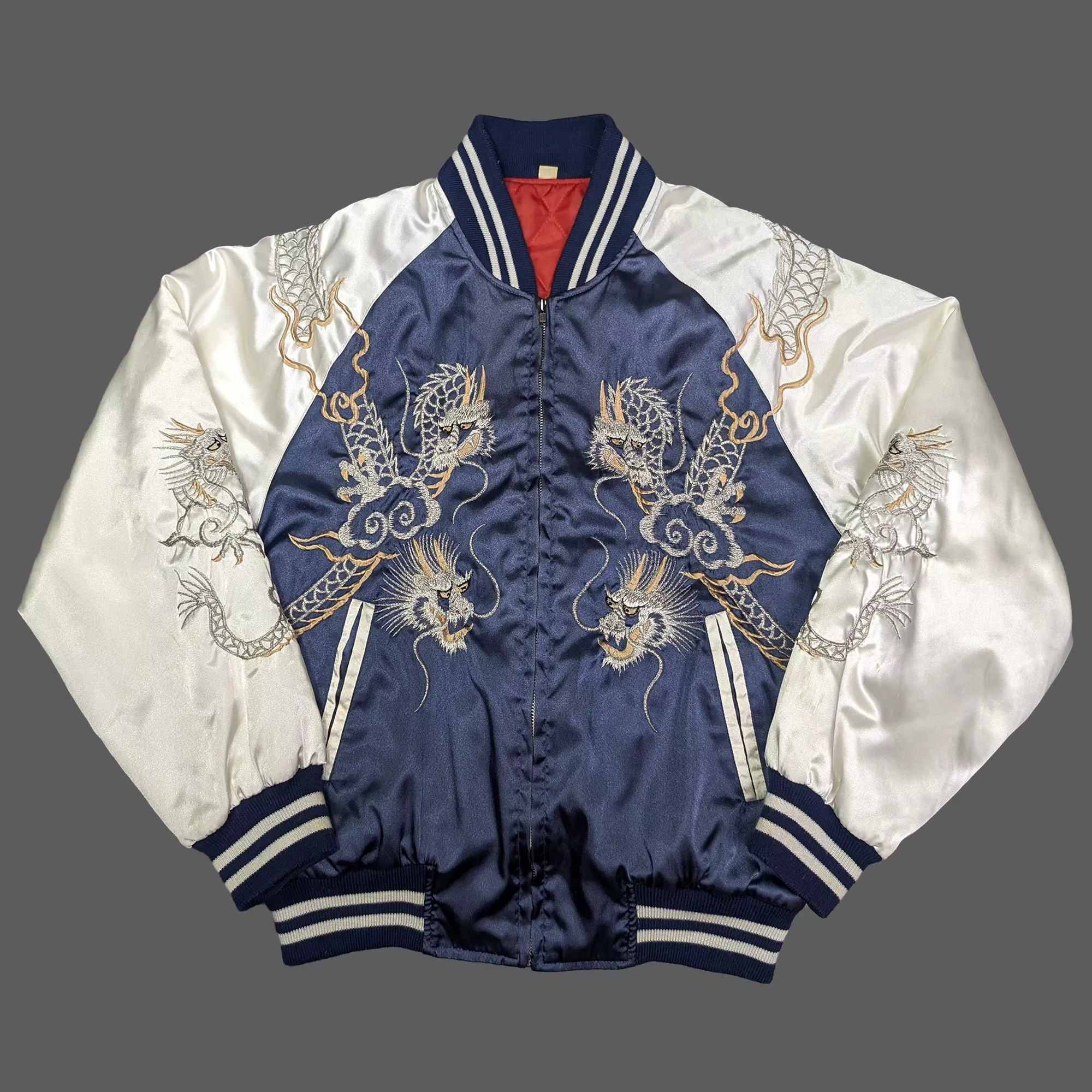Vintage Dragon Sukajan Jacket 日本製雙龍橫須賀刺繡外套