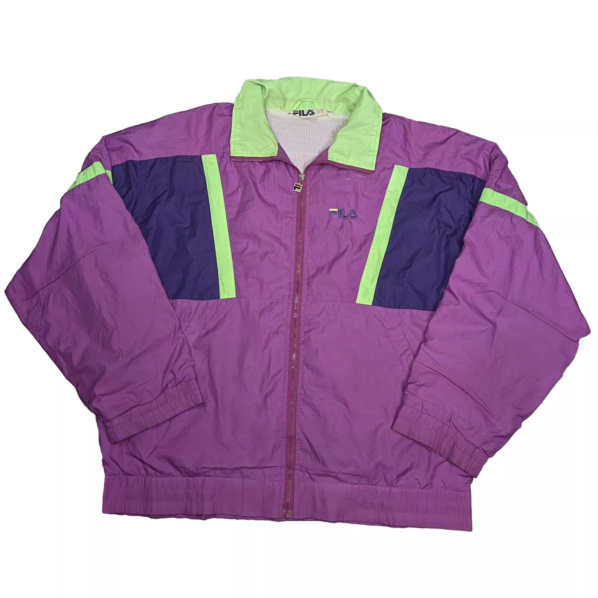 Vintage 90’s FILA Colorblock Windbreaker FILA 亮色拼接運動風衣外套