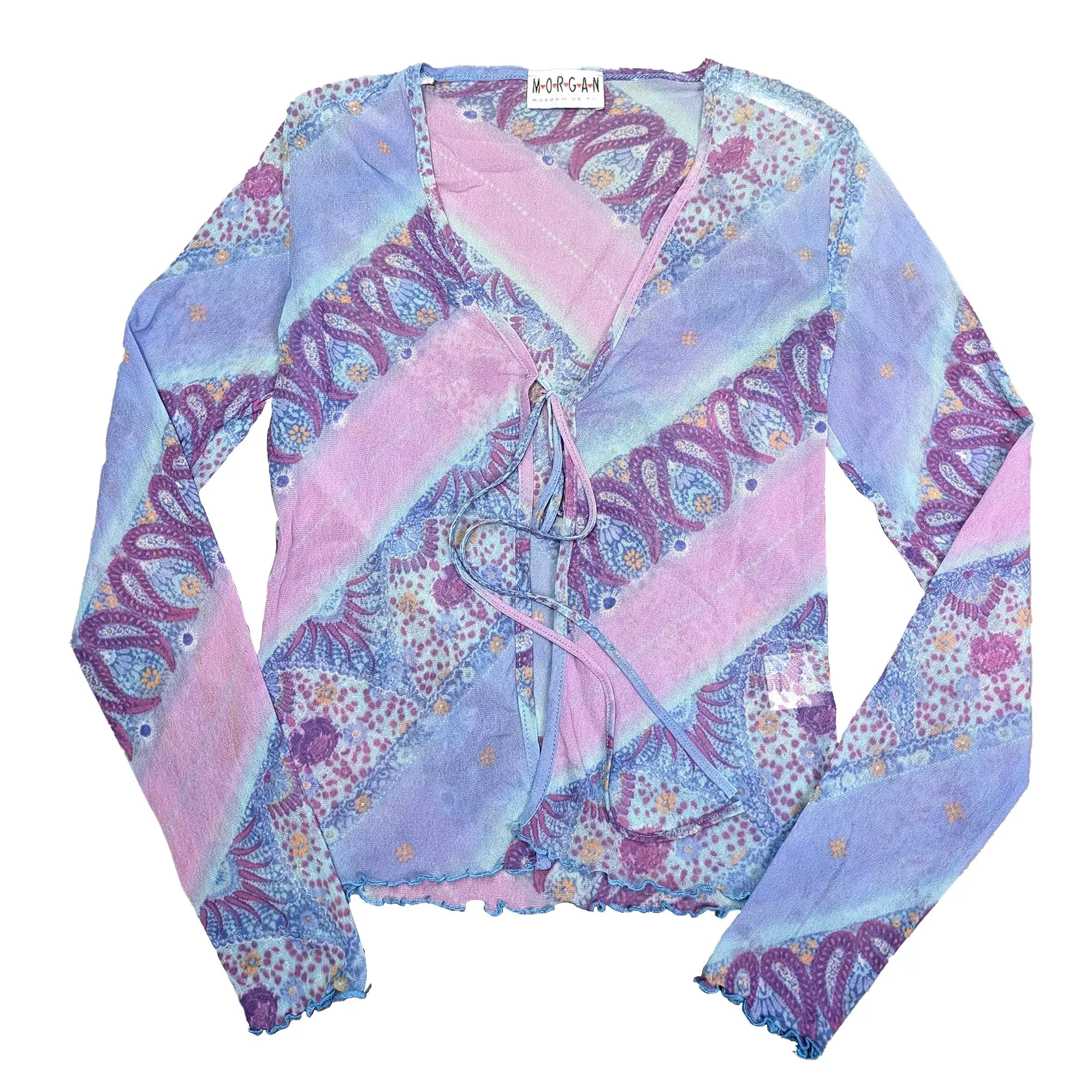 00's Morgan Sheer Mesh Top 透膚雪紡綁帶上衣