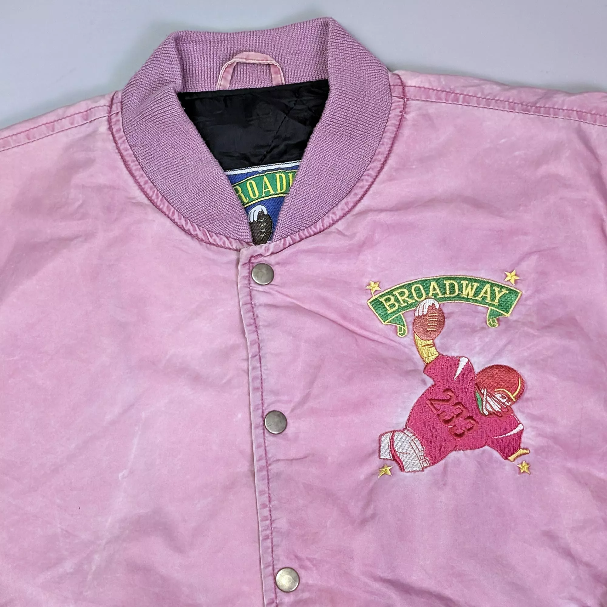 90's Vintage Football Embroidered Varsity Jacket 刺繡美式足球外套