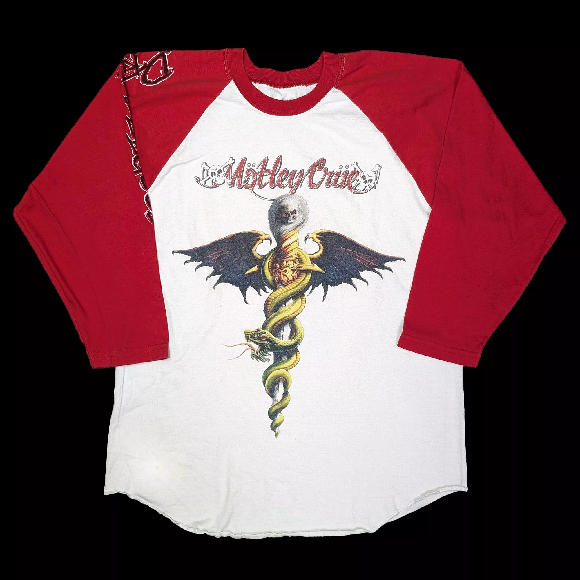 Motley Crue "Dr. Feelgood" Raglan T