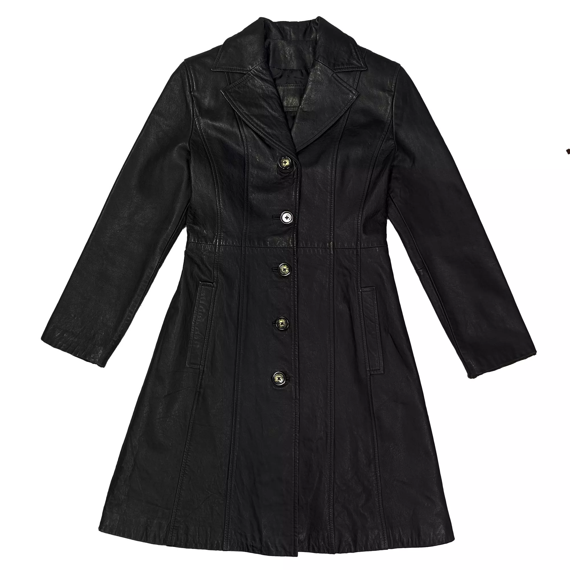 90's Japan Women Leather Coat 日本女用皮革大衣