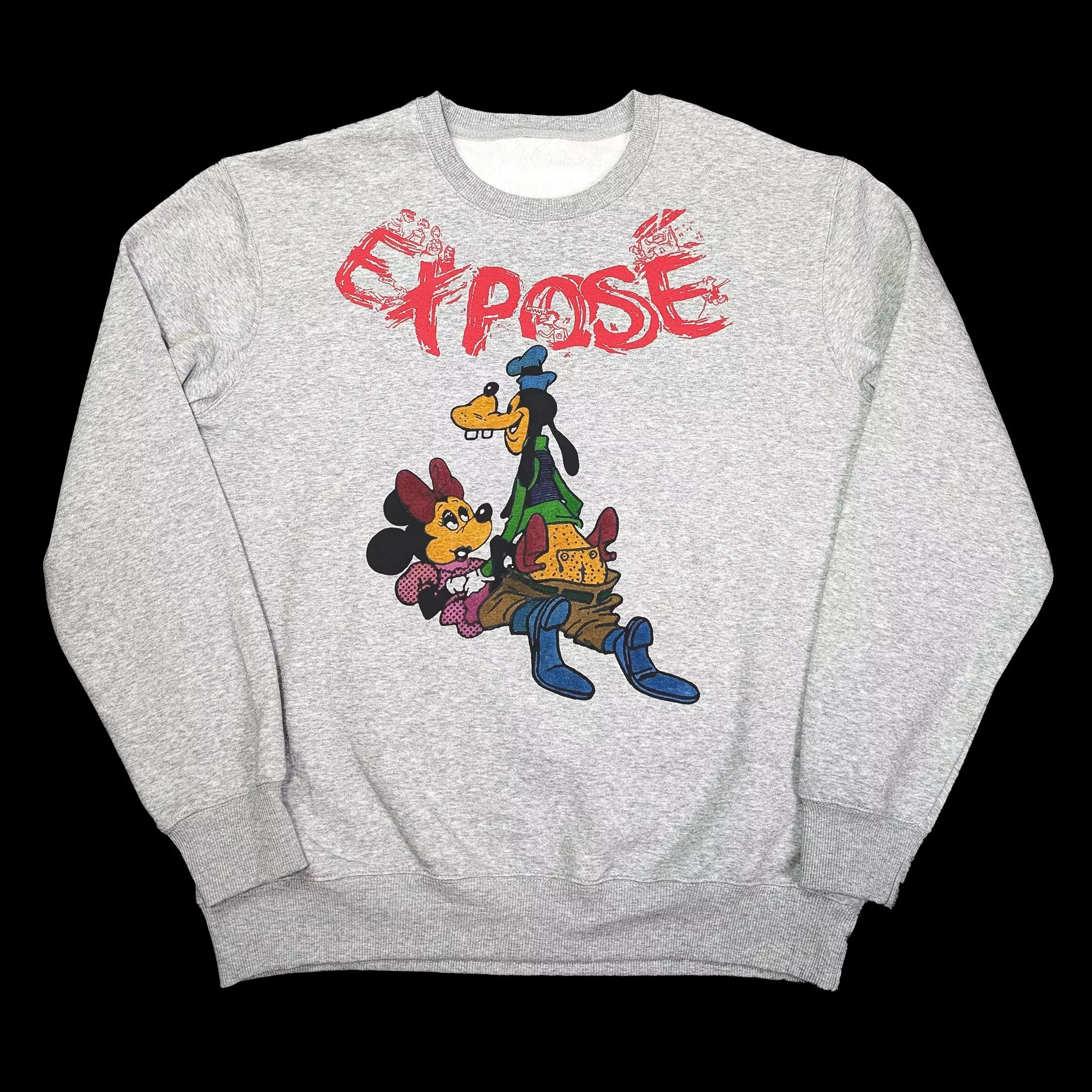 EXPOSE Goofy & Minnie Mouse Sweatshirt 高飛 米妮龐克大學T Punk