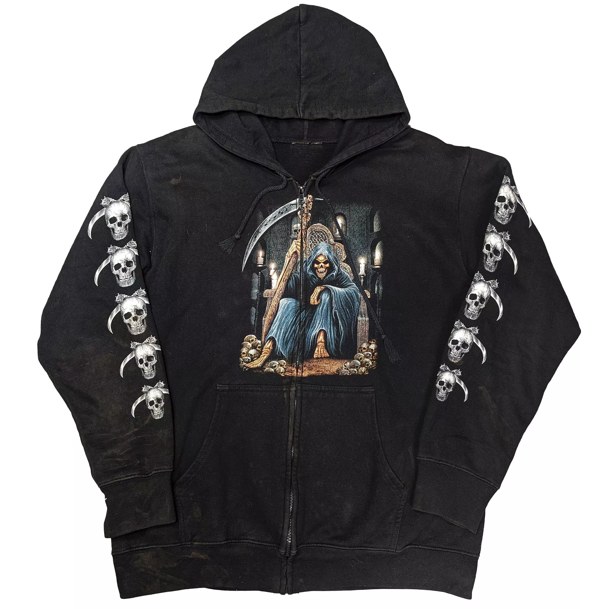 Grim Reaper Zip-Up Hoodie 死神連帽拉鍊外套