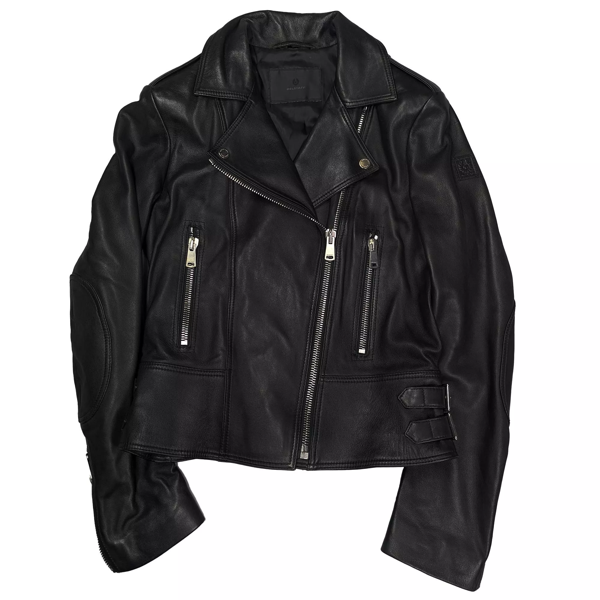 二手英國品牌Belstaff 女生尺寸羊皮騎士皮衣