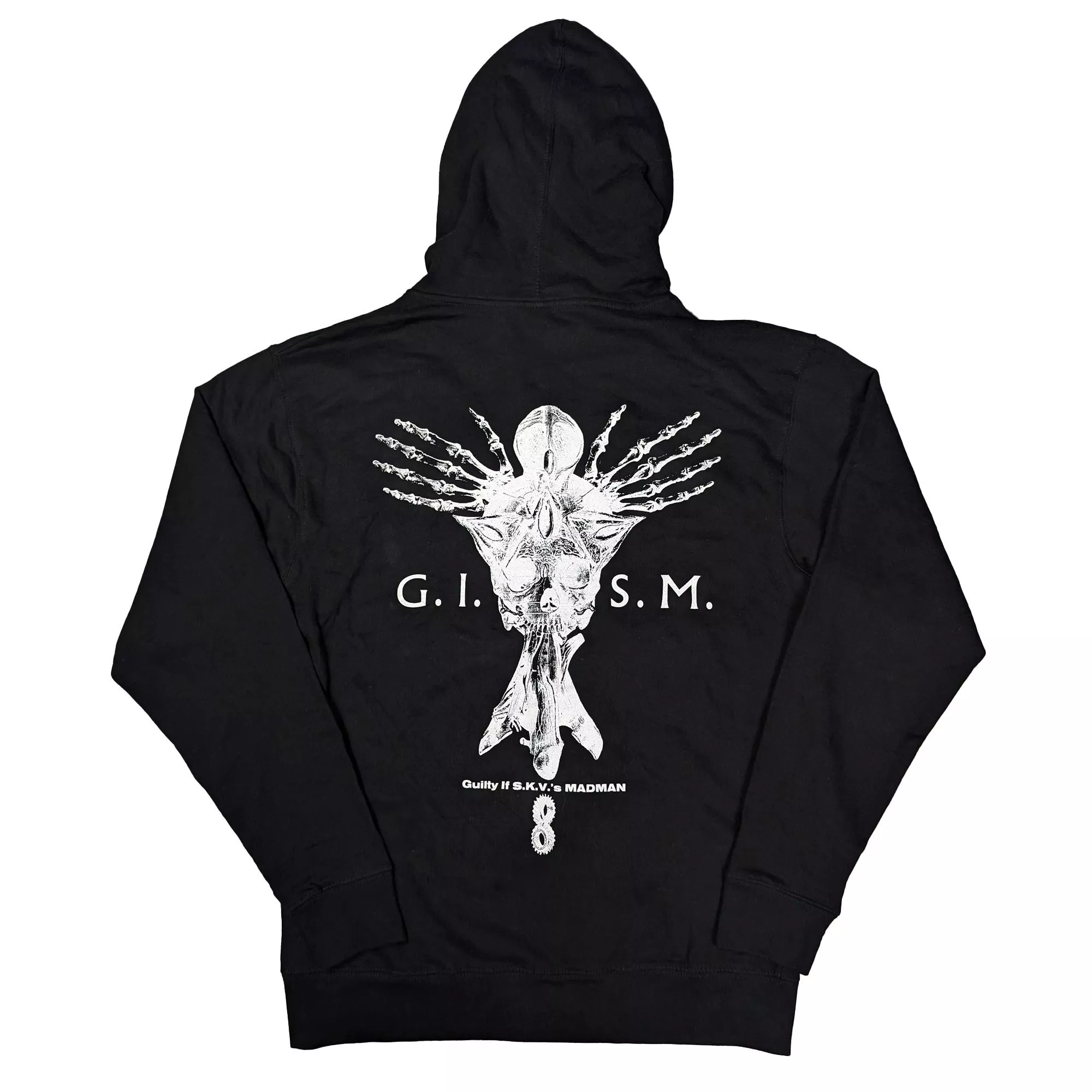 全新 GISM "Skull Wing" Zip Hoodie Jacket 拉鍊帽T外套