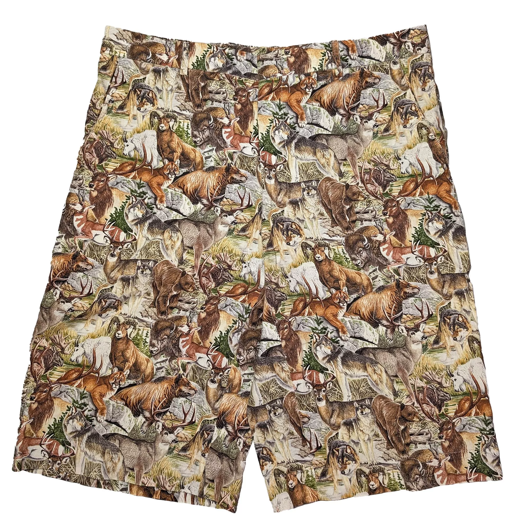 Vintage Al Agnew All Over Print Short 森林動物滿版印花短褲 35吋
