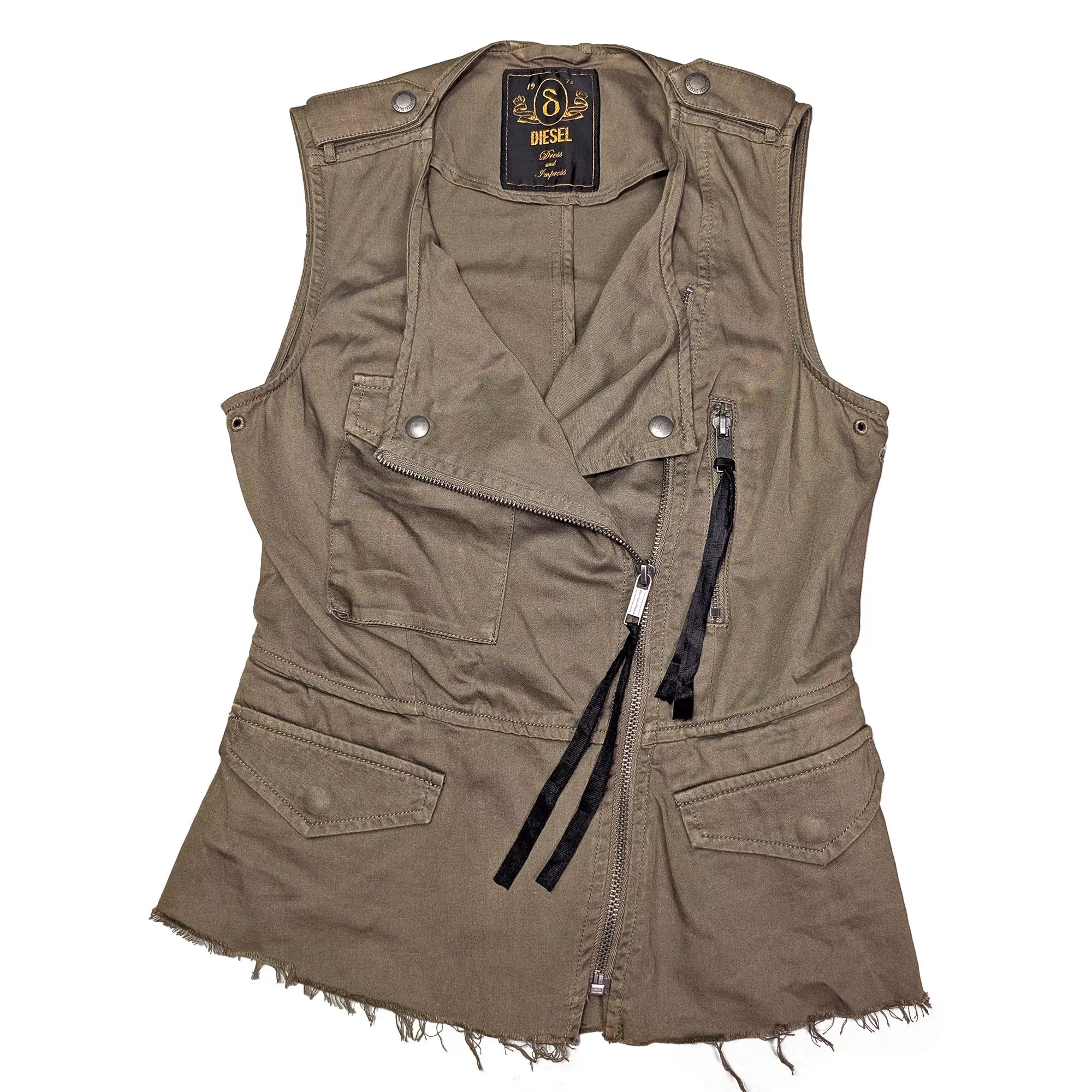 二手DIESEL 騎士背心+可拆裙