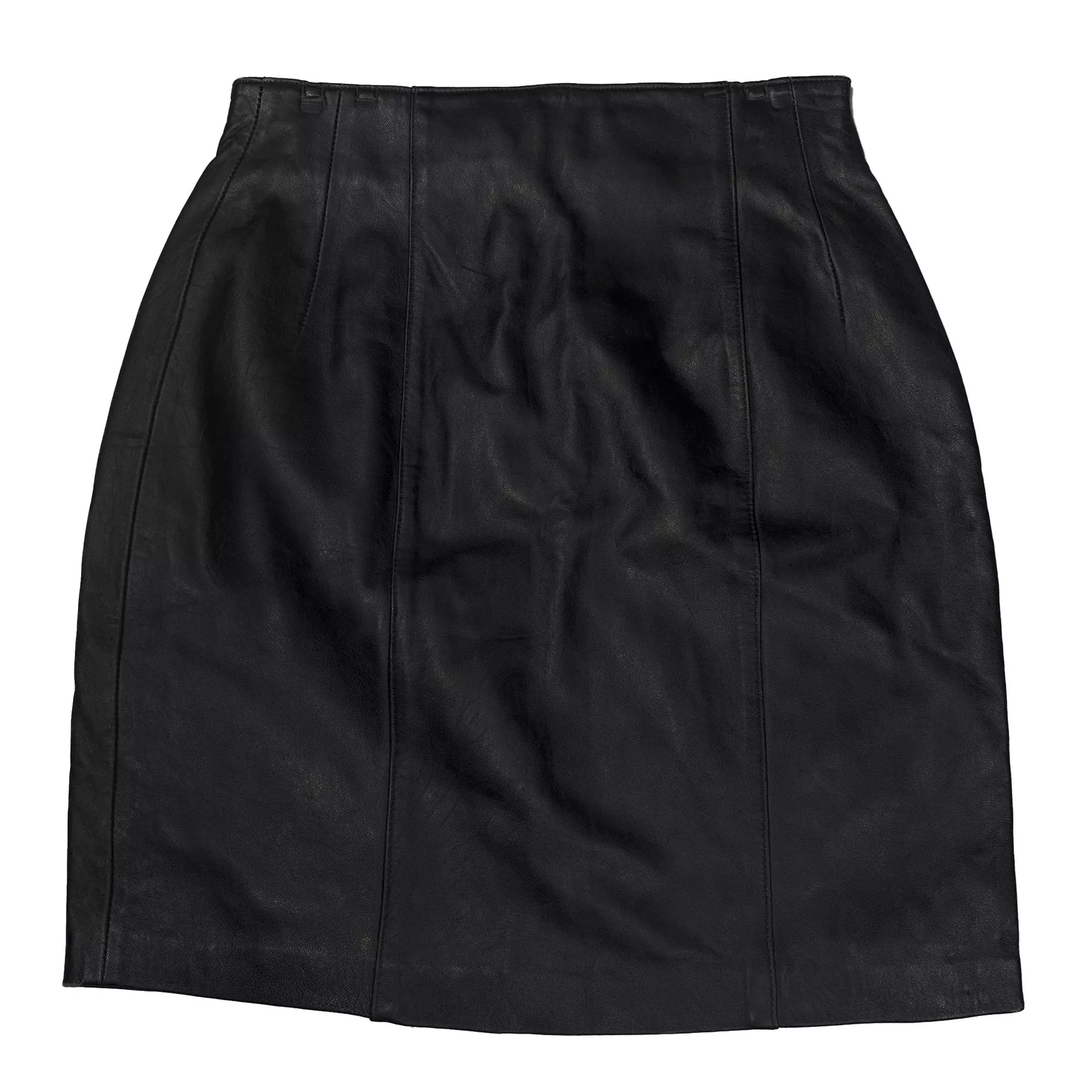 Vintage Sheep Nappa Leather Skirt 小羊皮真皮短裙 29吋