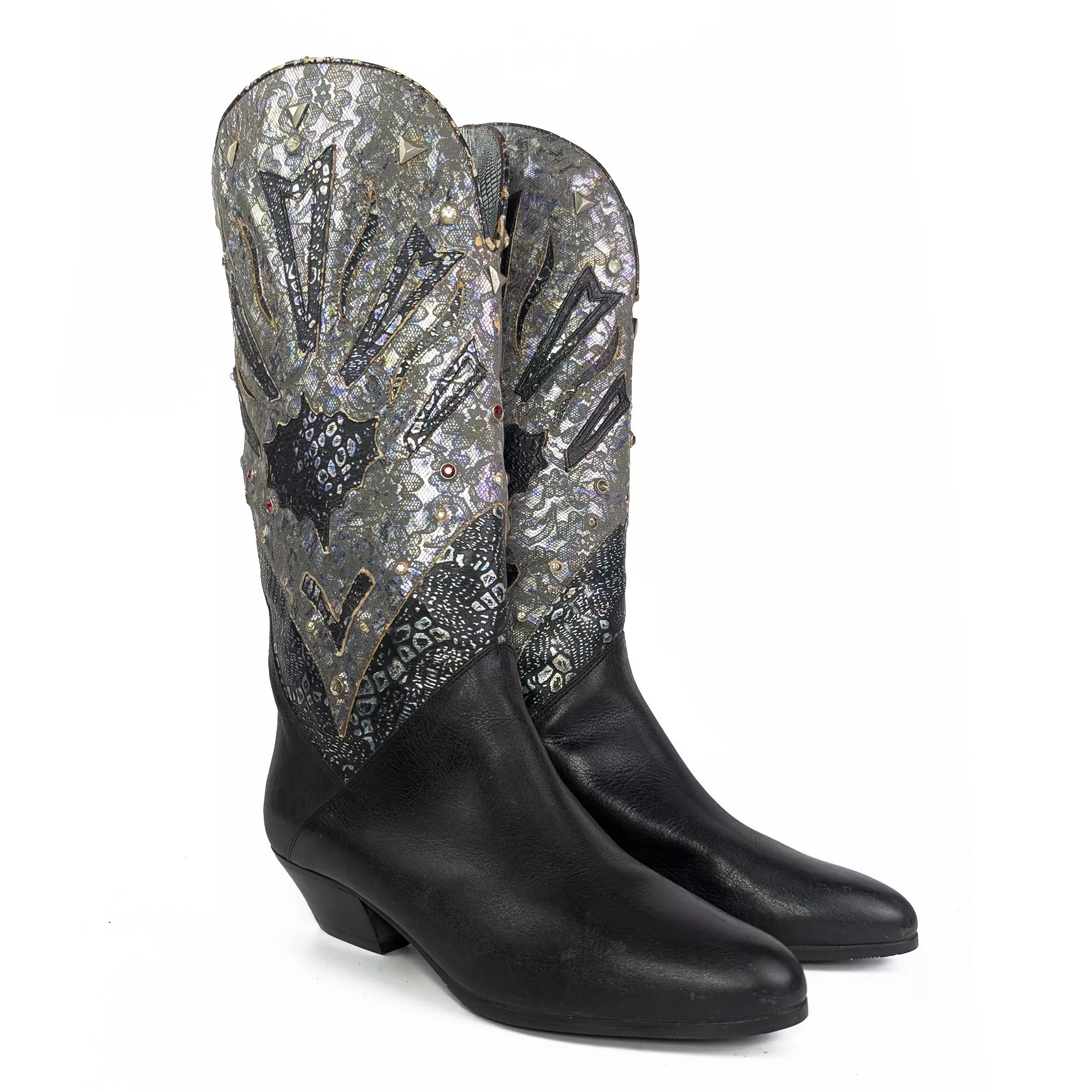 Vintage Made in Italy Cowboy Boots 義大利製 女亮片牛仔靴