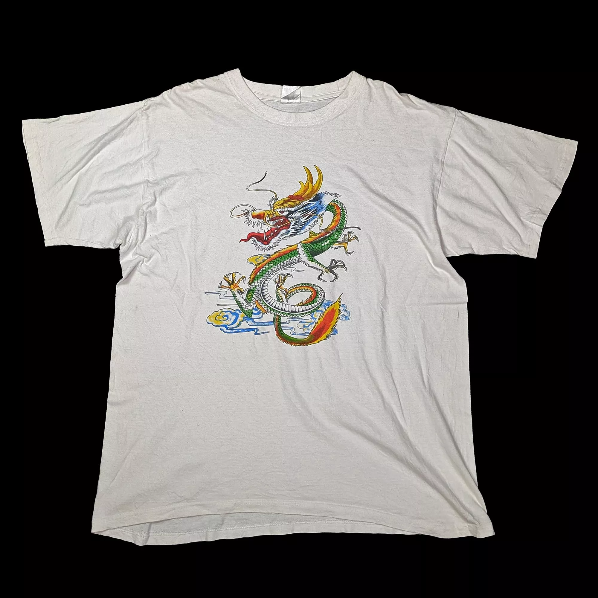 90s Vintage Chinese Dragon Graphic Tee 東方龍圖樣T恤