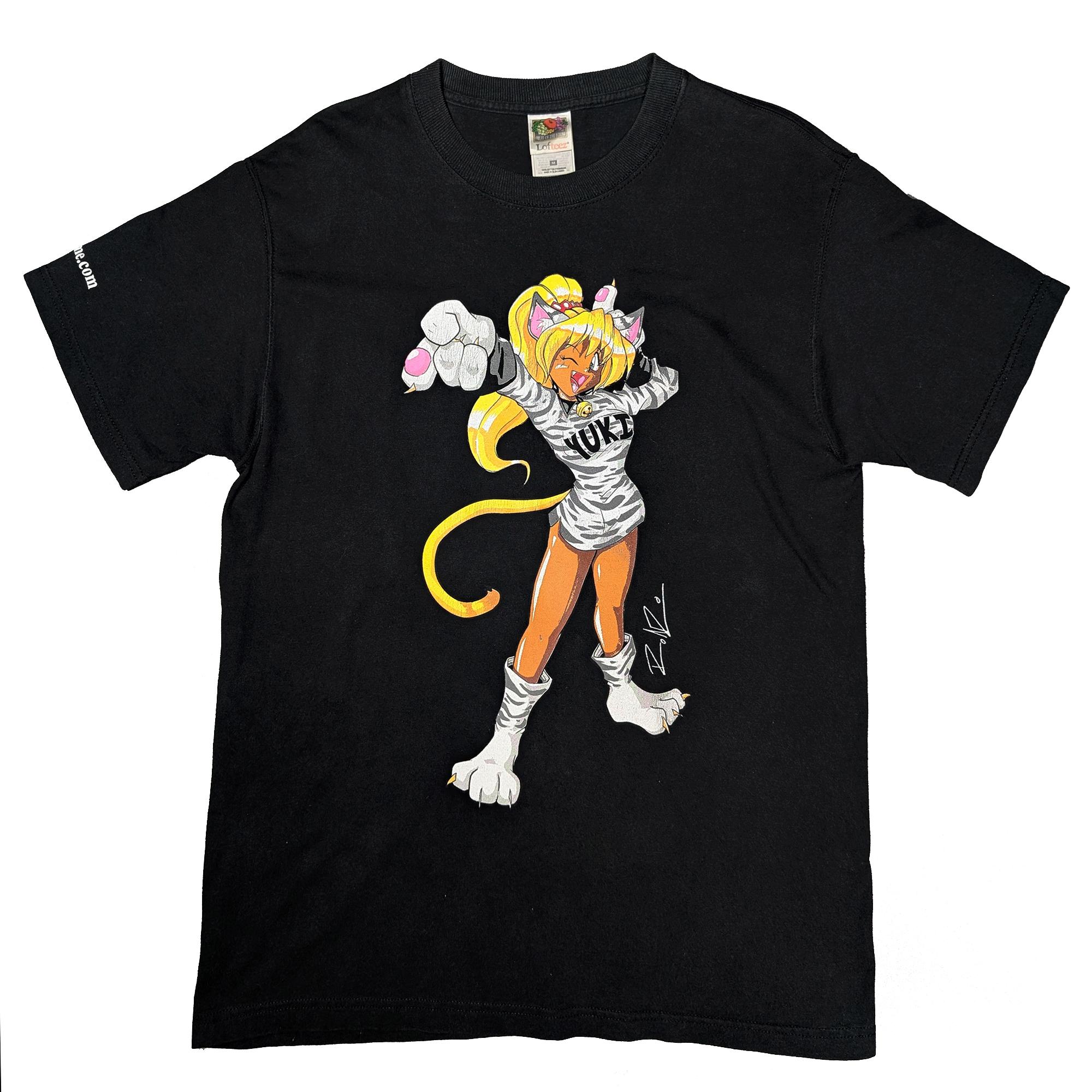 Vintage 2001 美國HouseofAnime YUKI Anime Cat Girl Tee 貓耳娘T恤
