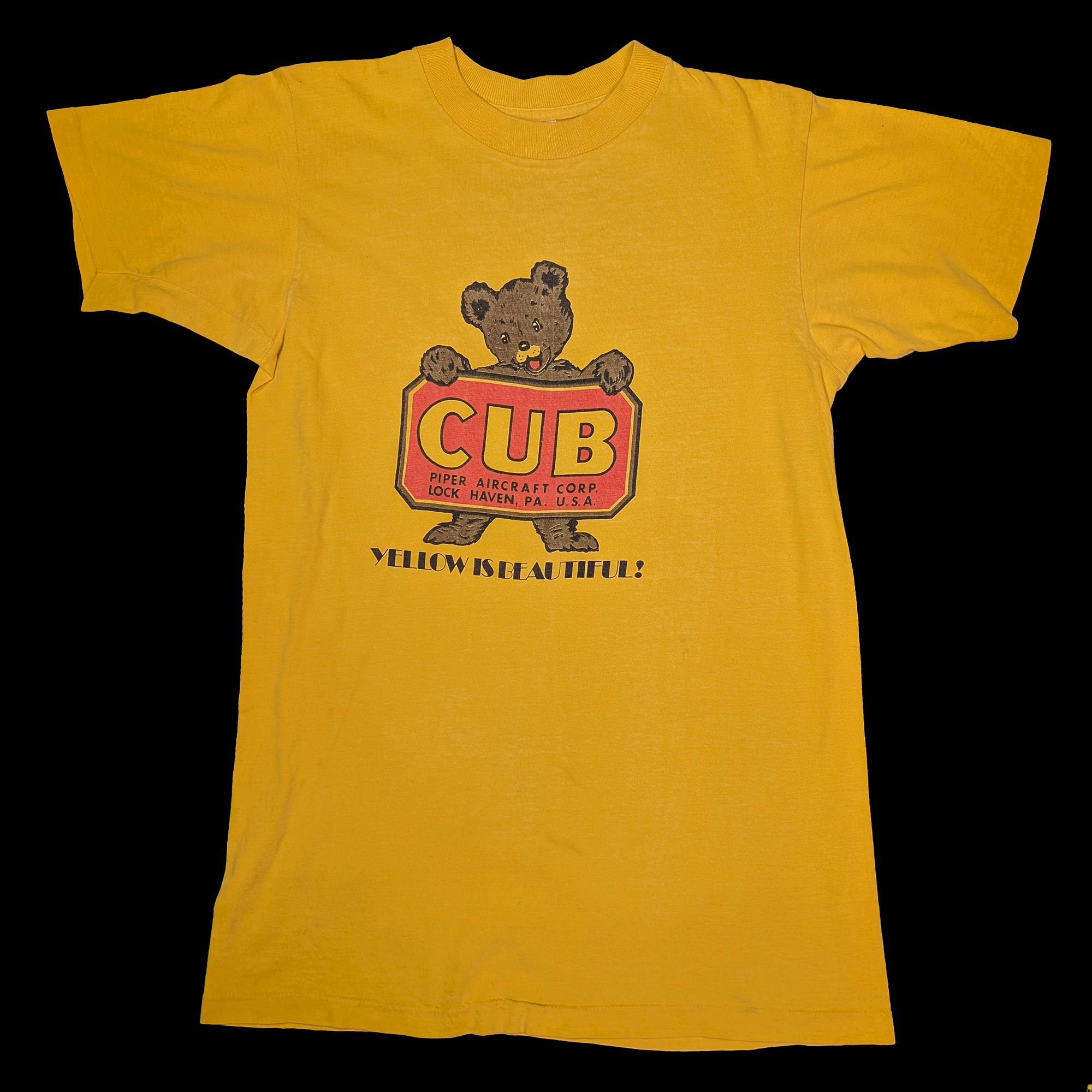 Vintage 70s Piper Aircraft CUB Bear Tee 派珀航空小熊T恤
