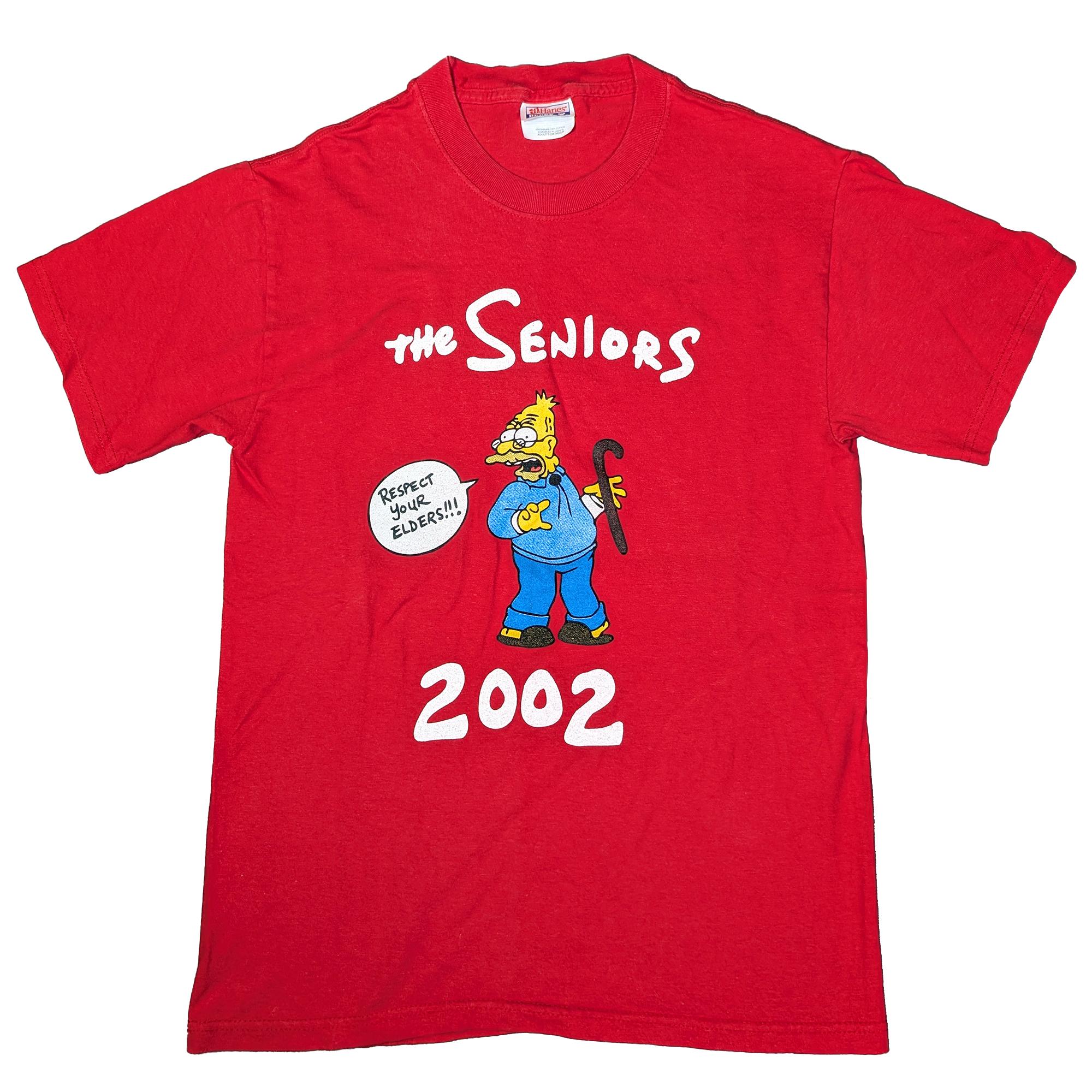 2002 The Simpsons Grampa Simpson Graphic T-Shirt 辛普森家庭阿公短袖T恤