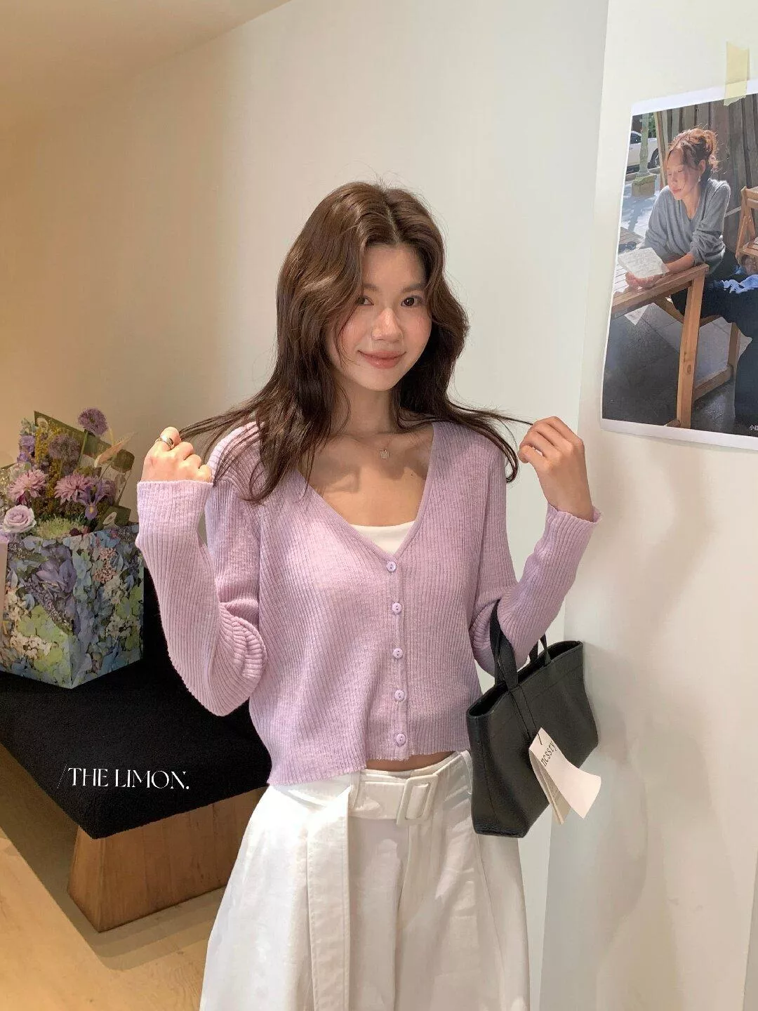 【溫柔實搭】透氣薄款 V 領針織開衫