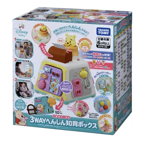 ၄၃┋JP#迪士尼#小熊維尼#學習盒：遊戲玩具組(包裝約W300×H310×D230mm)。
