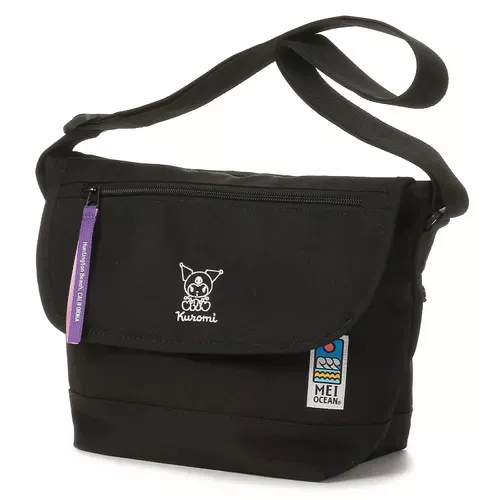 ၄၃┋JP#MEIOCEAN#三麗鷗#酷洛米#黑：手提肩背包(約20×32×13cm)。