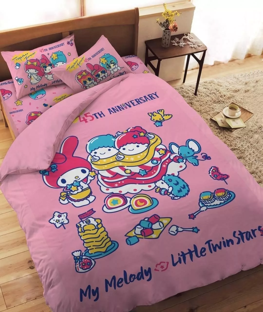 ၄၃┋TW/ing#三麗鷗#美樂蒂/雙子星/雙星仙子#45th：棉被子(約150x186cm)。